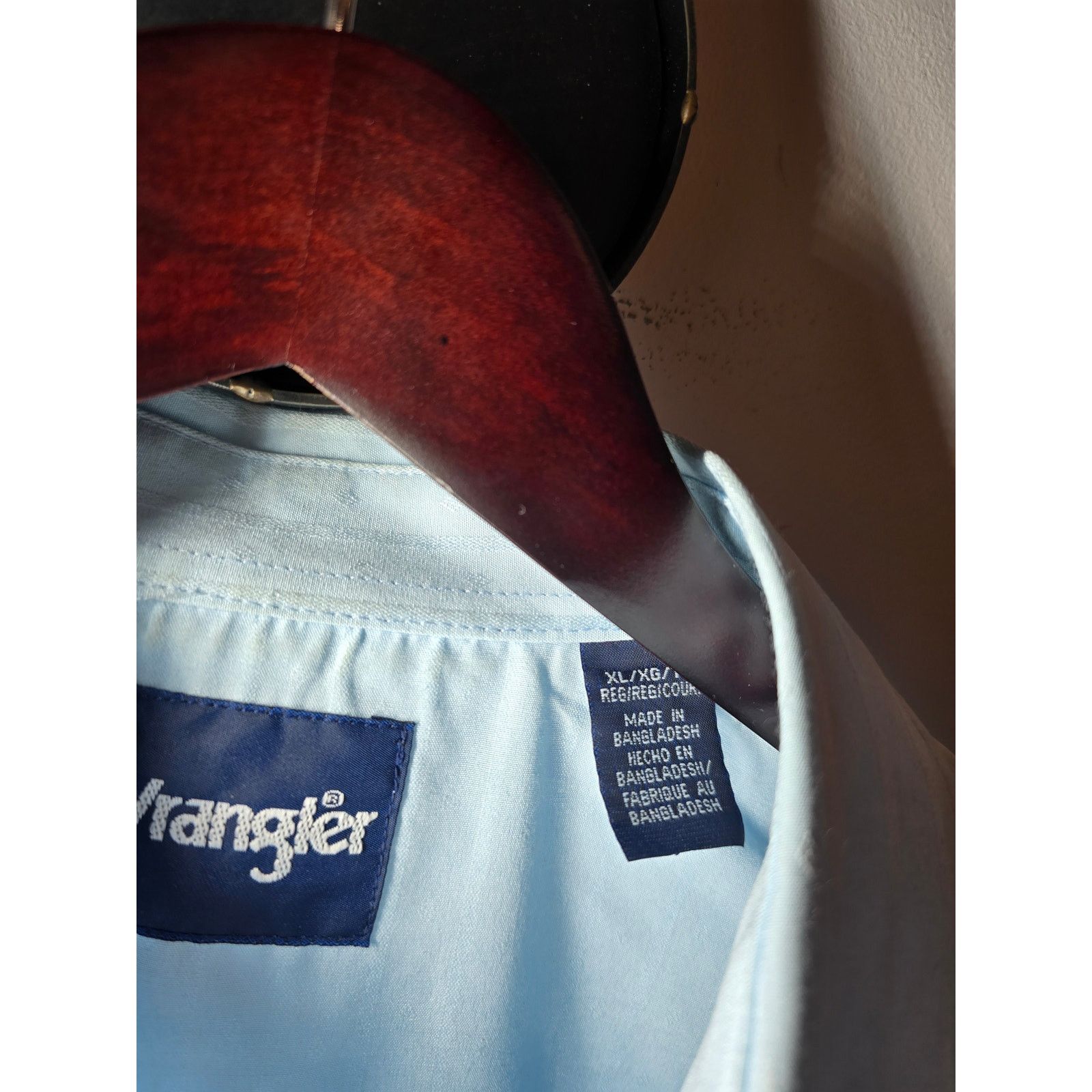 Wrangler Wrangler Western Pearl Snap Shirt Jacquard Light Blue XL Size US XL / EU 56 / 4 - 5 Thumbnail