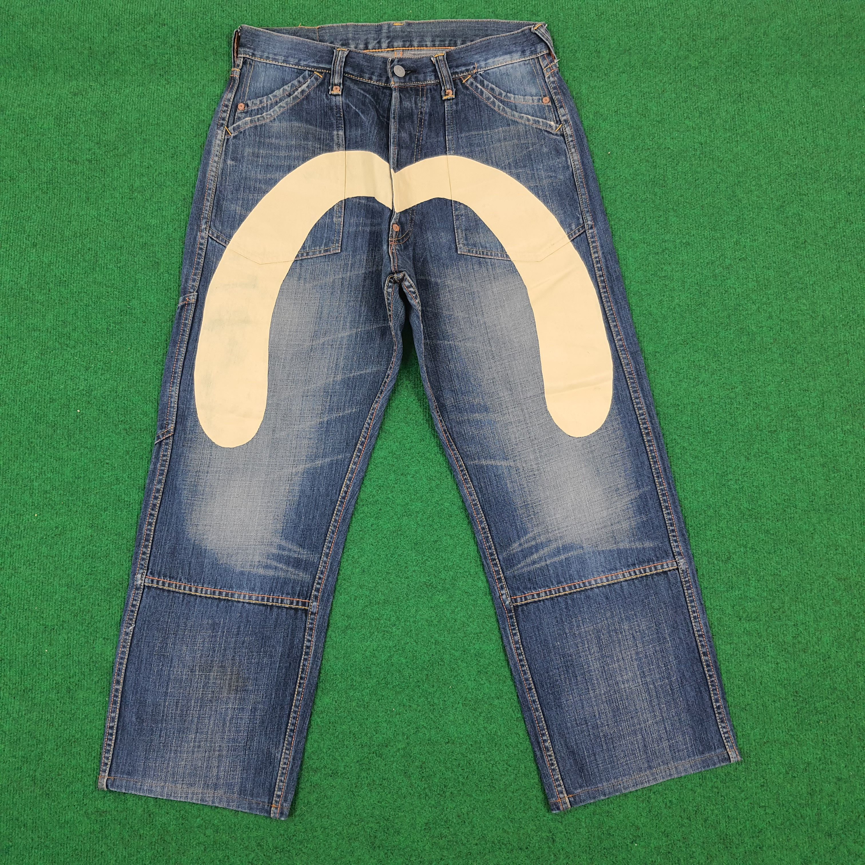 Evisu Vintage Evisu Cargo Style Custom Daicock Japan Brand Jeans Size US 31 - 1 Thumbnail