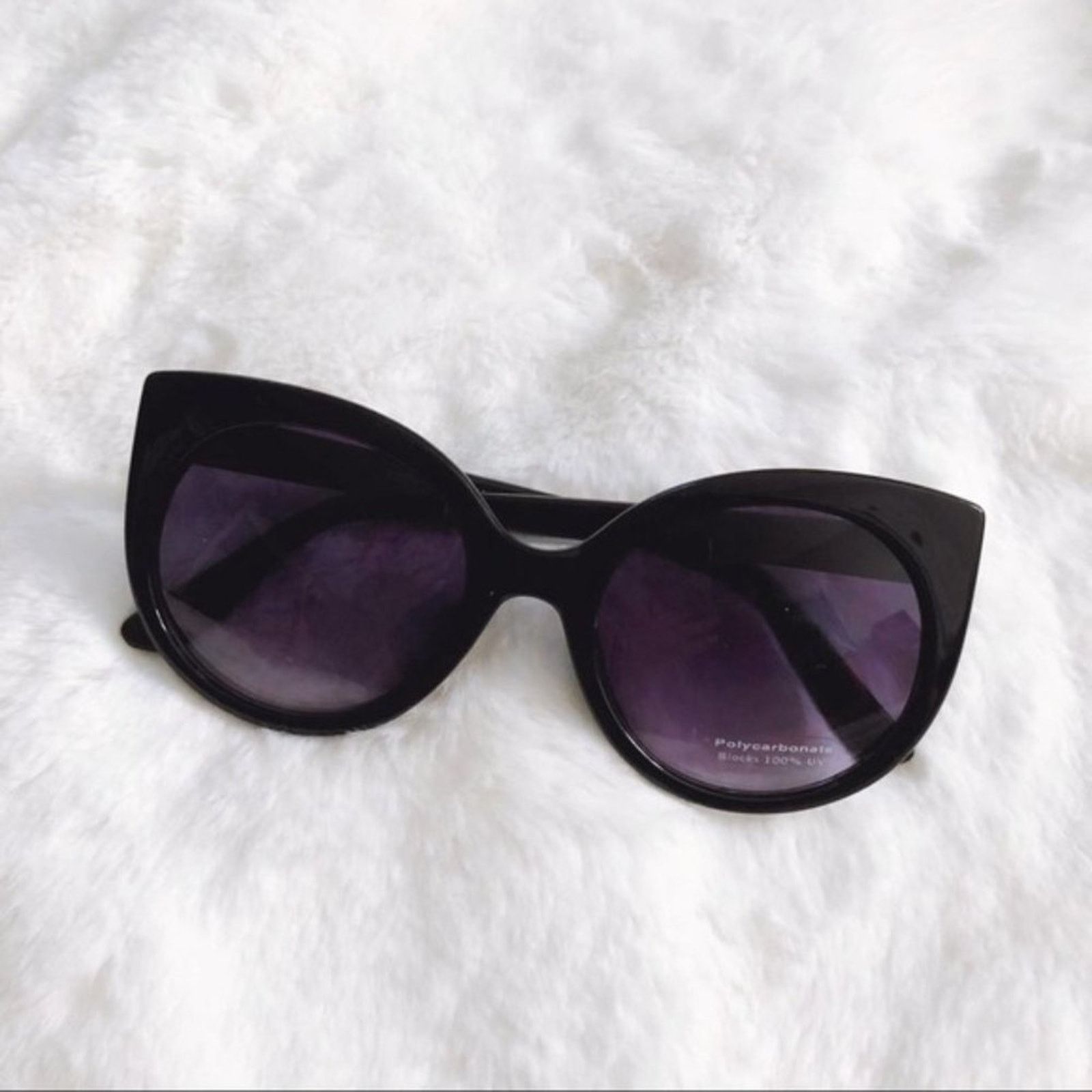 Other Ella Black Cat Eye Ombre Oval Sunglasses Size ONE SIZE - 7 Thumbnail