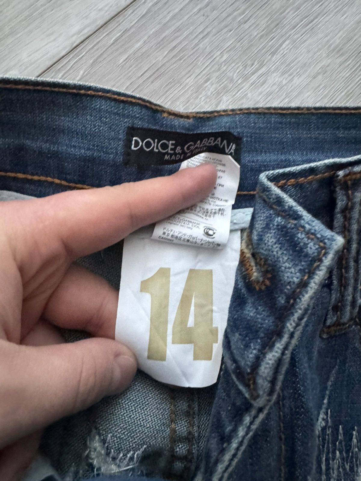 Dolce & Gabbana Rare Vintage D&G Distressed Paint Splatter Jeans Size US 30 / EU 46 - 10 Thumbnail
