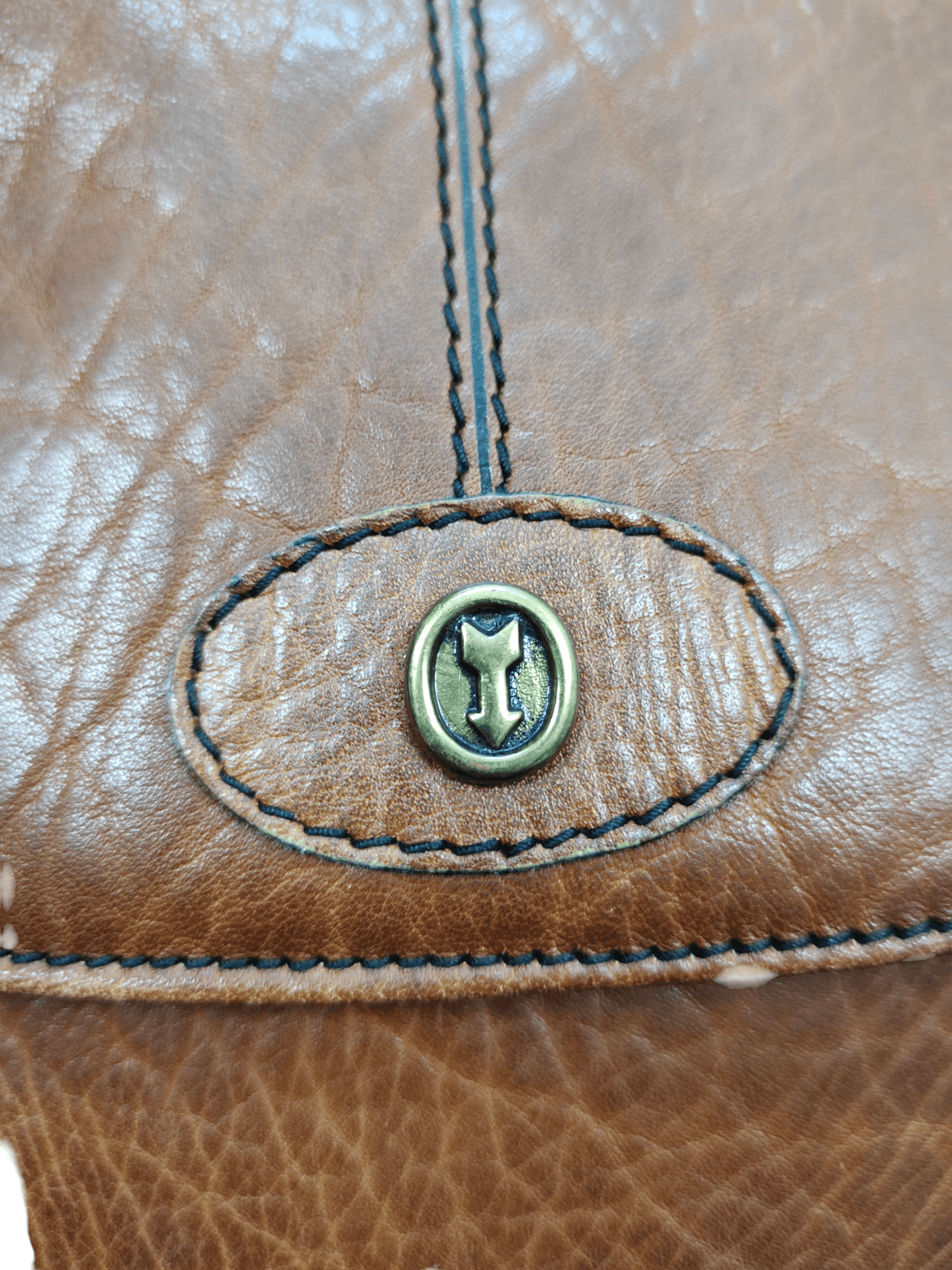 Vintage 70s Caracciola W.Germany Patina Leather Sling Bag