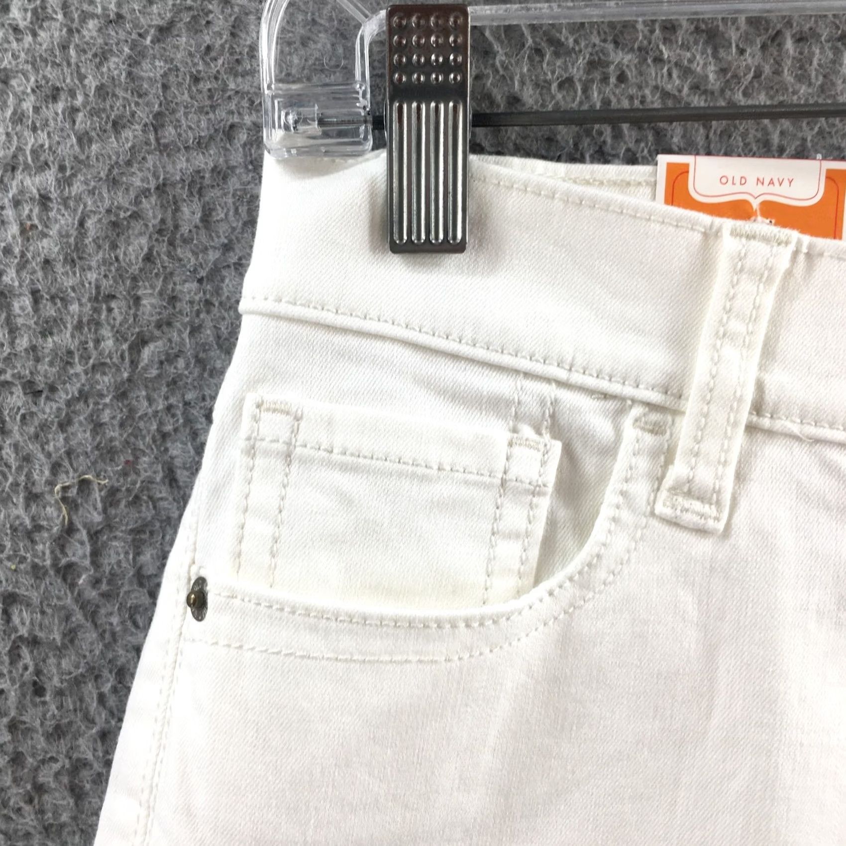 Old Navy Old Navy Rock Star Super Skinny Jeans Womens 8R White NEW Size 29" - 3 Thumbnail