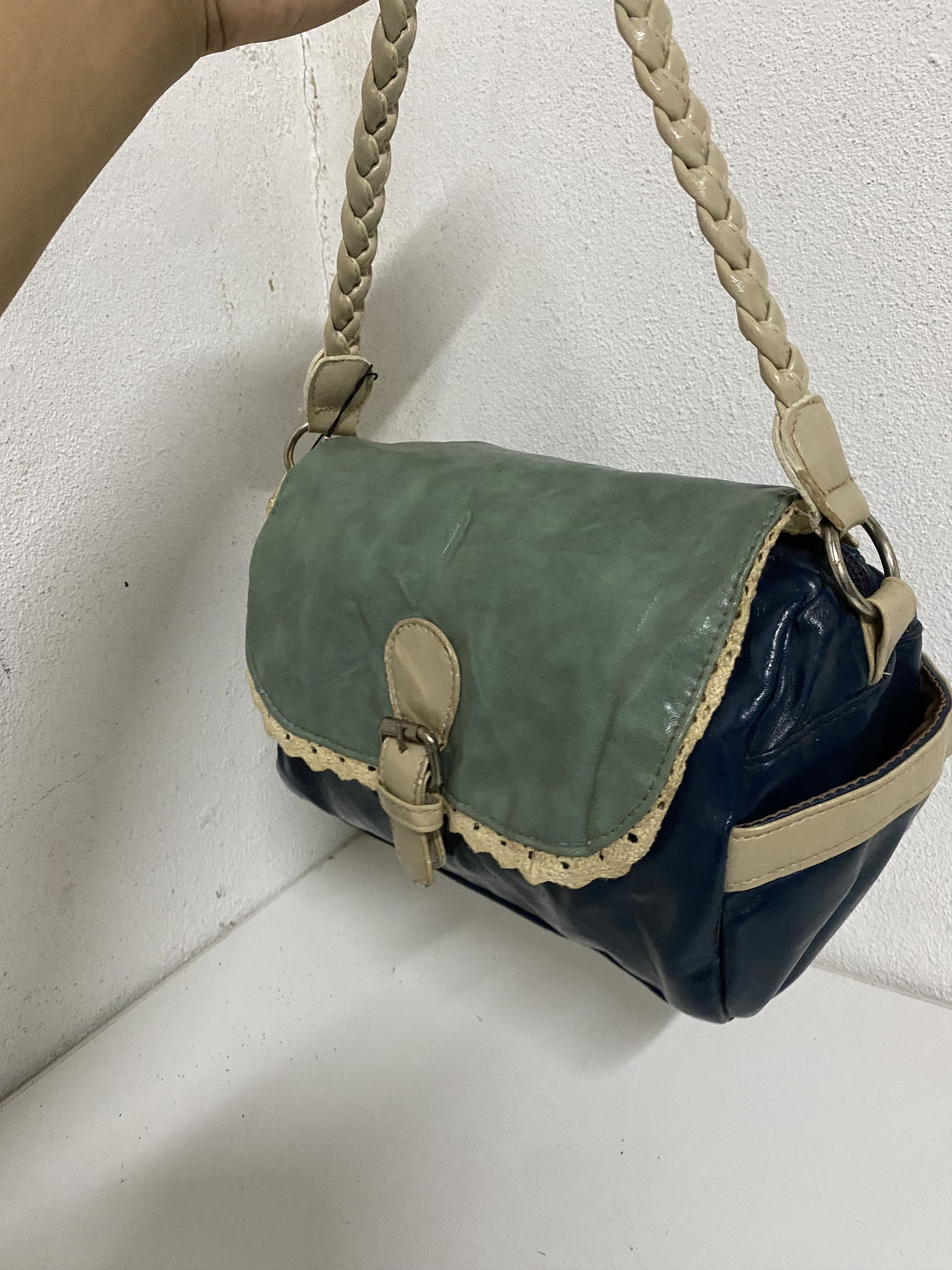 Leather Vintage Shoulder Leather Bag Size ONE SIZE - 5 Thumbnail
