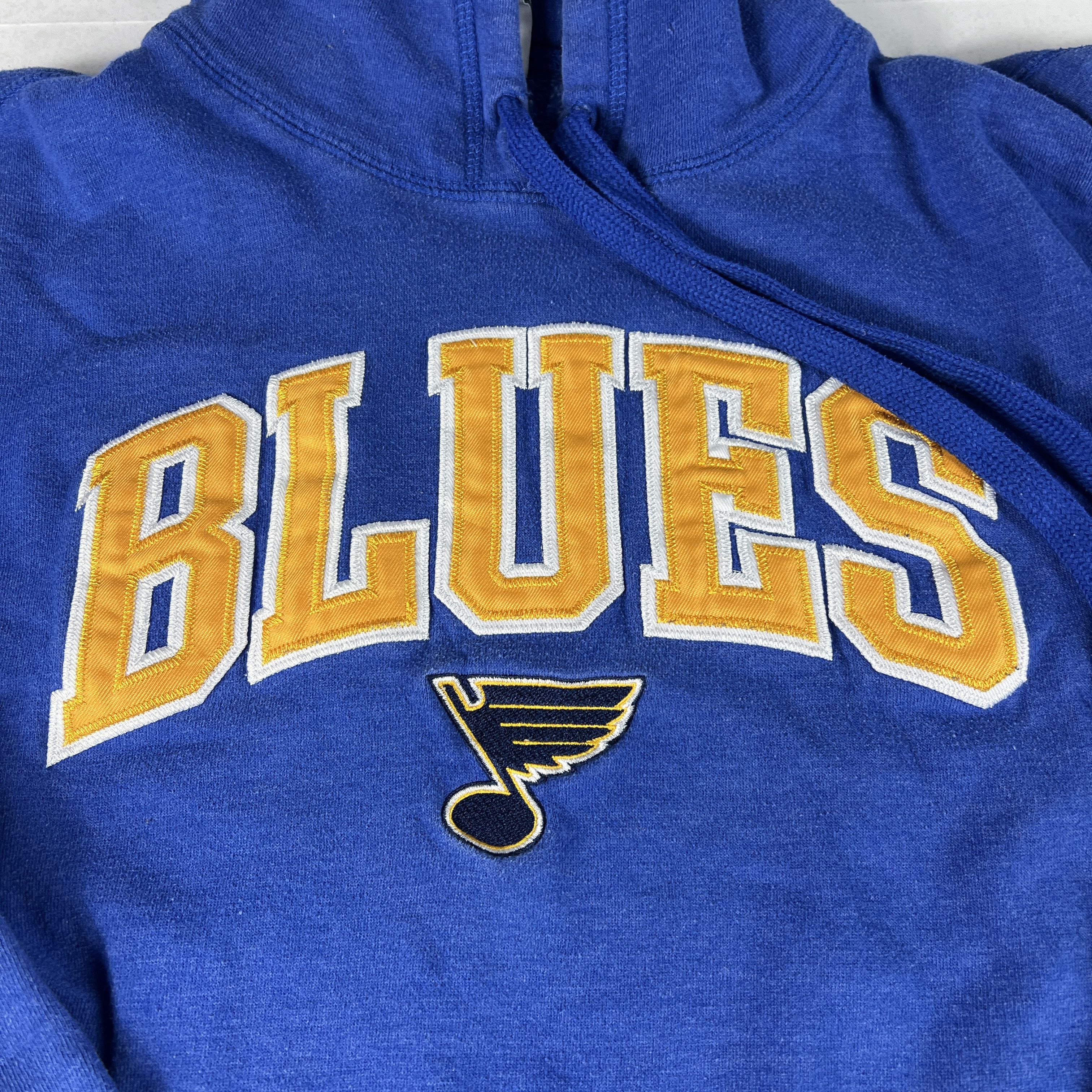 NHL NHL St Louis Blues Hockey Sweatshirt Faded Logo Hoodie Size US M / EU 48-50 / 2 - 4 Thumbnail