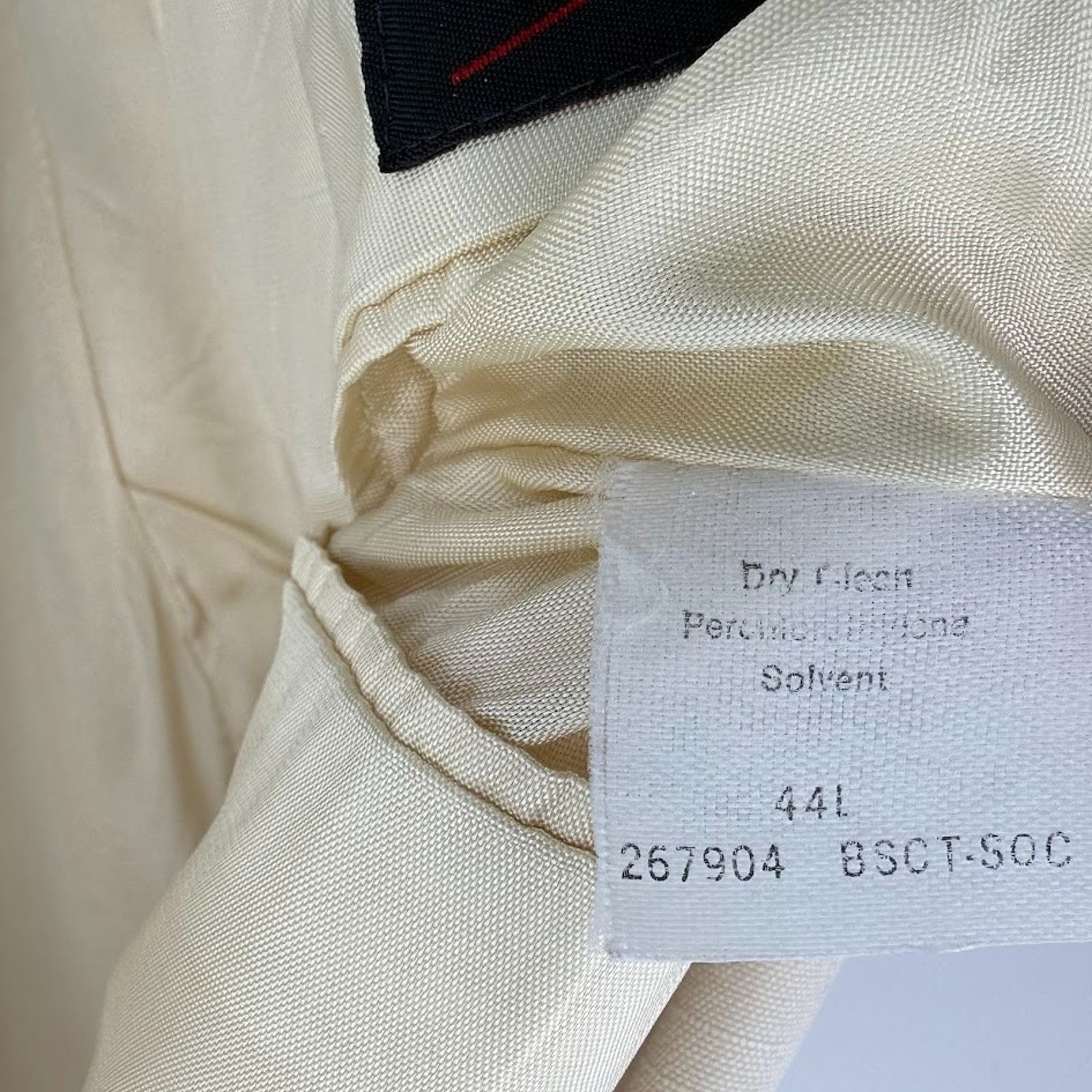 & Other Stories Vintage John L Blair Cream Blazer Mens 44L USA Made Ivory Size 44L - 4 Thumbnail