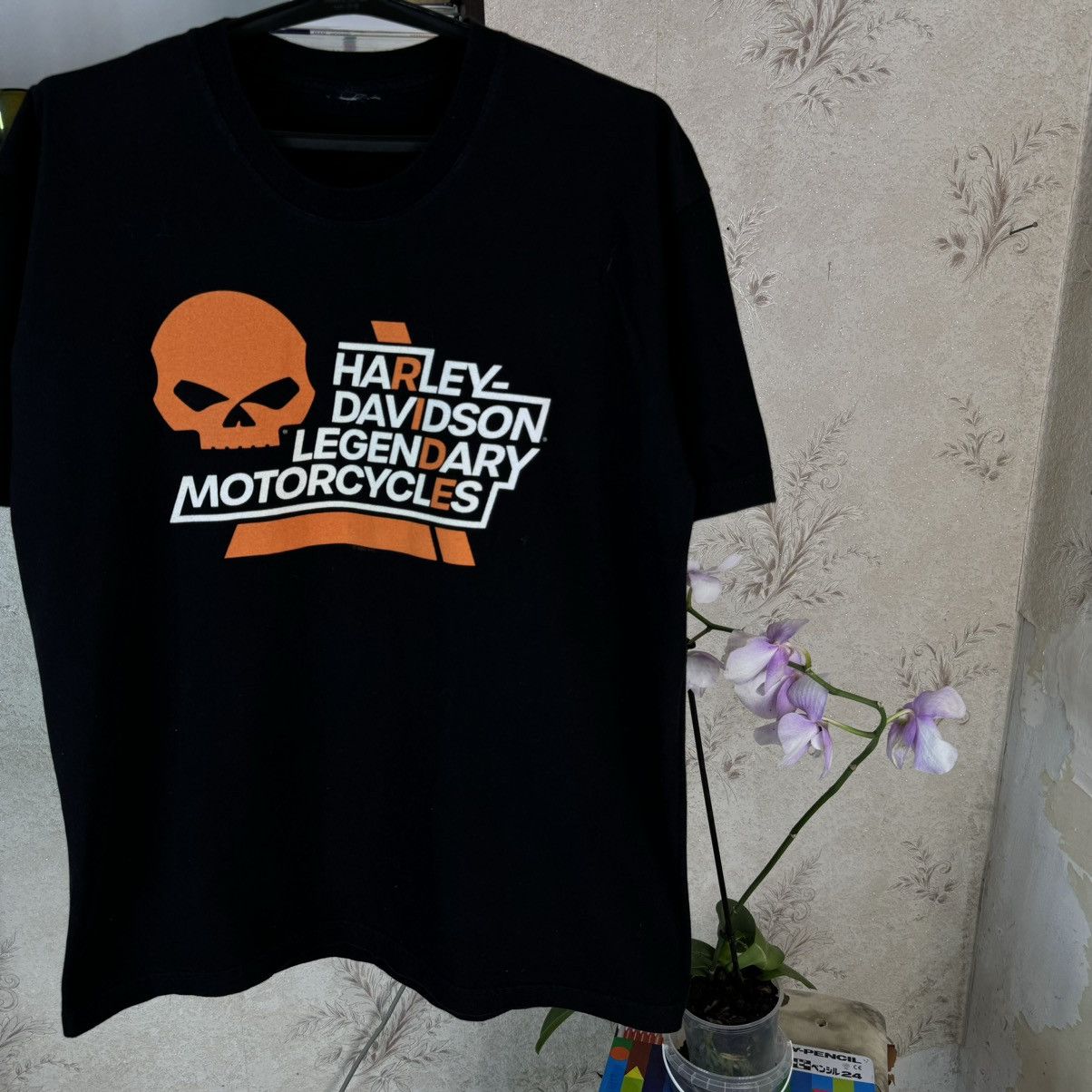 Harley Davidson × Vintage Harley Davidson T shirt Skeleton Biker Hamburg Nord Germany Size US XXL / EU 58 / 5 - 5 Thumbnail