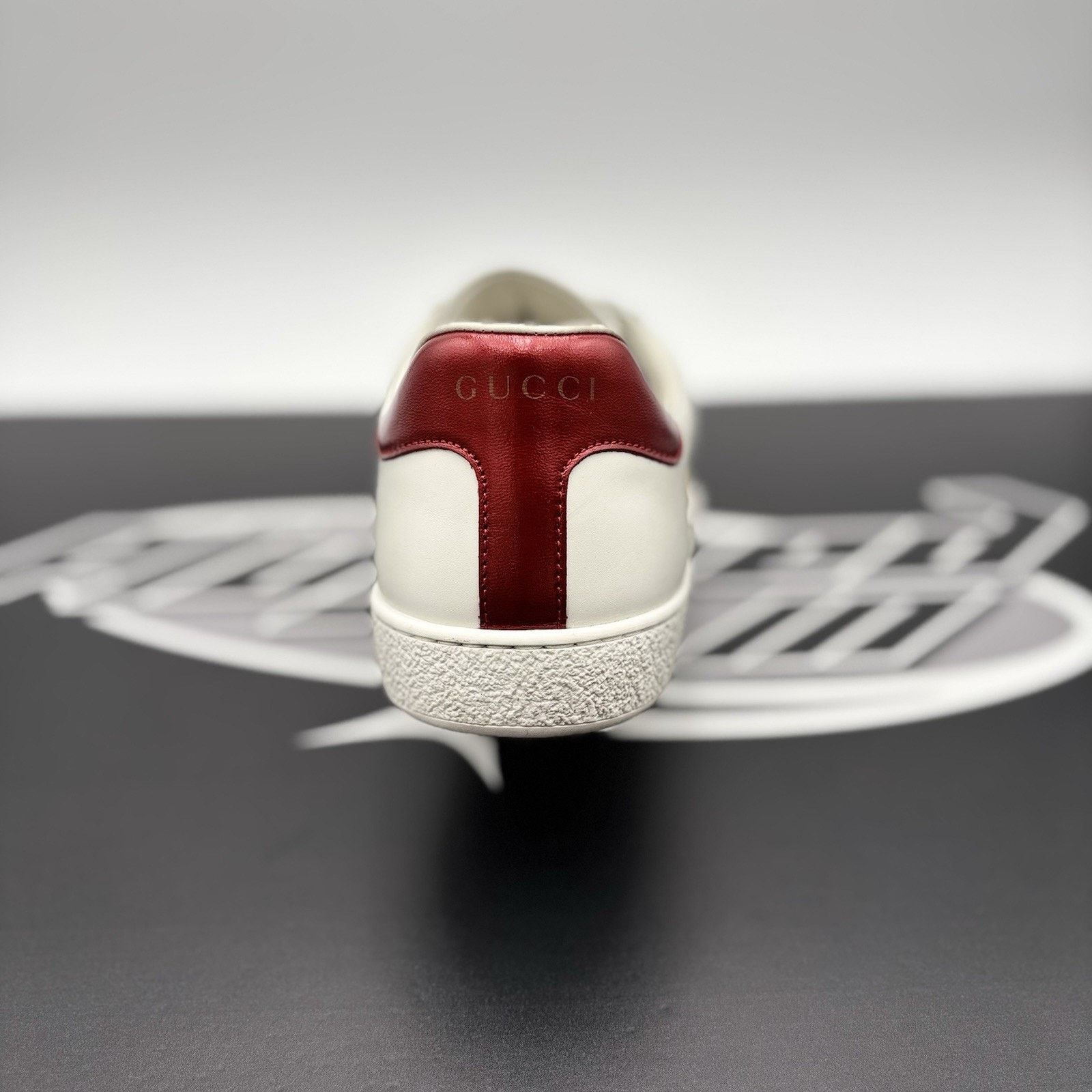 Gucci Gucci Ace Gucci Stripe ‘ White, Red ‘ | GREAT CONDITION! Size US 8 / EU 41 - 3 Thumbnail