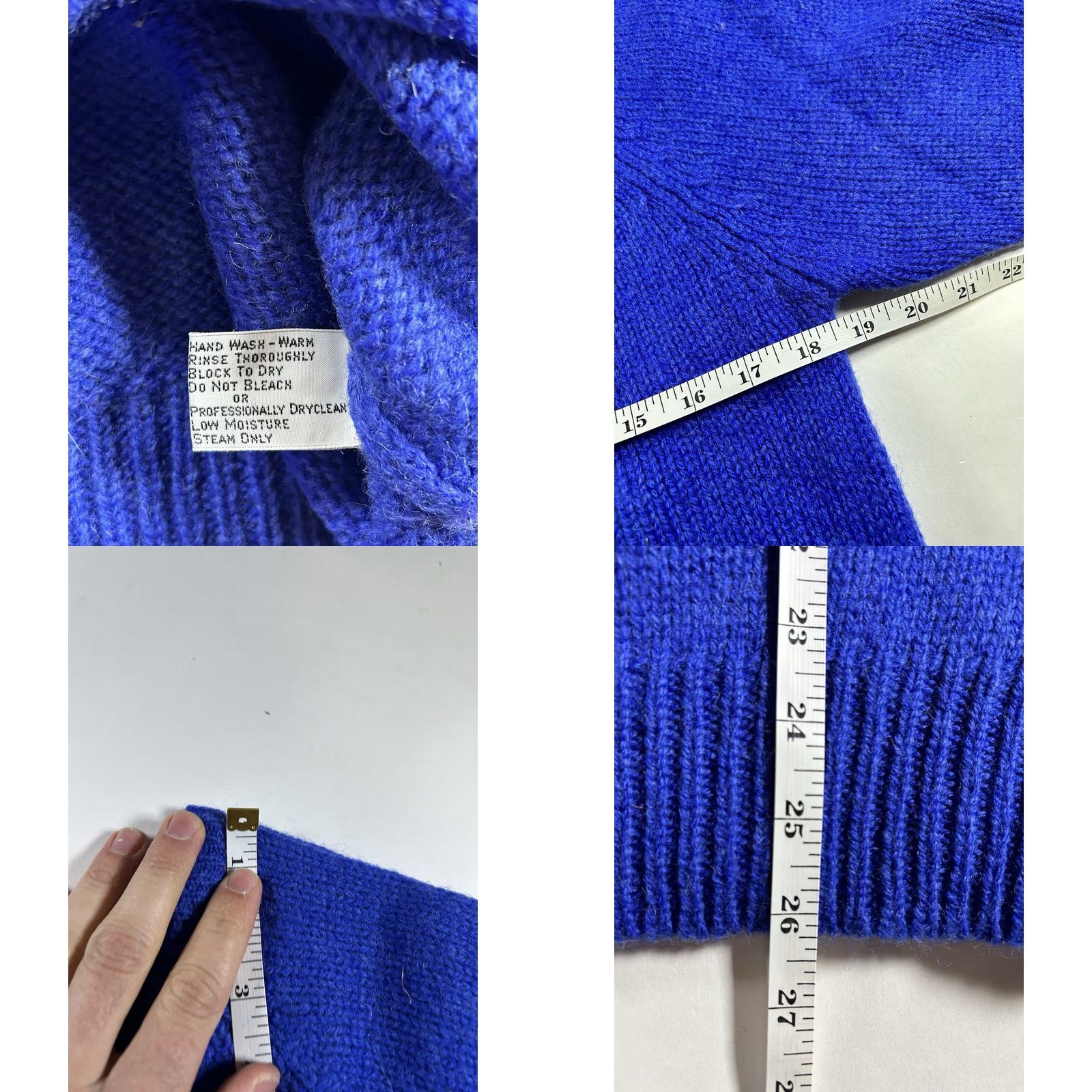 Vintage VINTAGE L.L. BEAN Sweater Women S Blue Knit Crewneck Wool Pullover 100% Wool L.L. Bean USA 80s 90s 2000s Womens Size S / US 4 / IT 40 - 8 Thumbnail