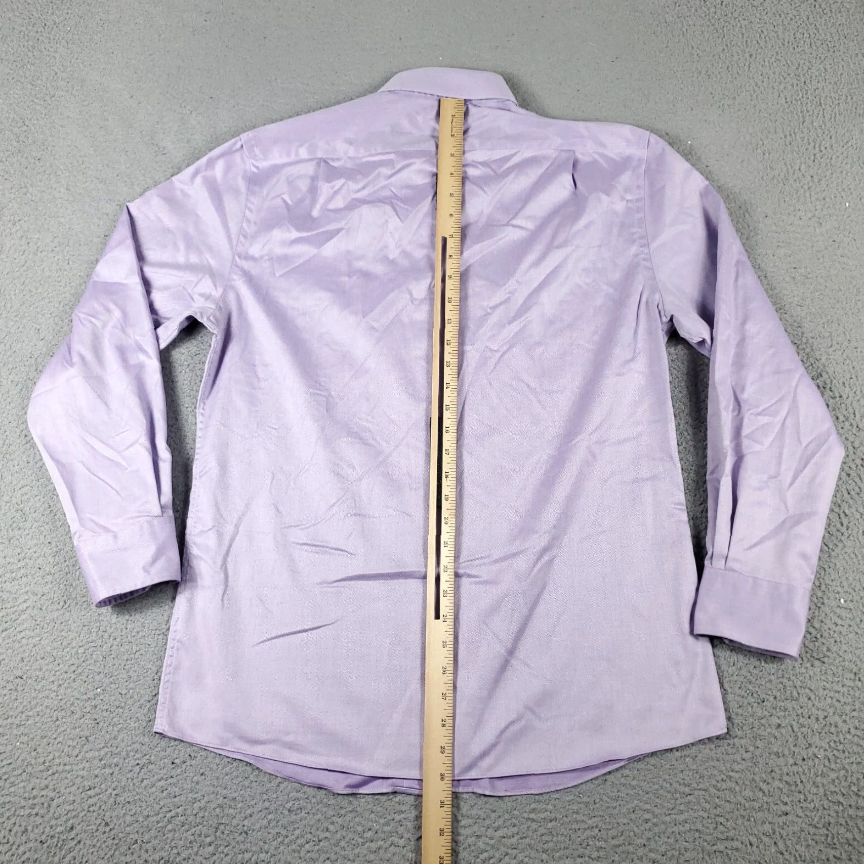 Tommy Hilfiger Tommy Hilfiger Shirt Mens 16 Purple Dress Button Up Long Sleeve Shirt Adult Medium Purple Dress Shirt Classic Modern Preppy Wedding Workwear Mens Size 42R - 5 Thumbnail