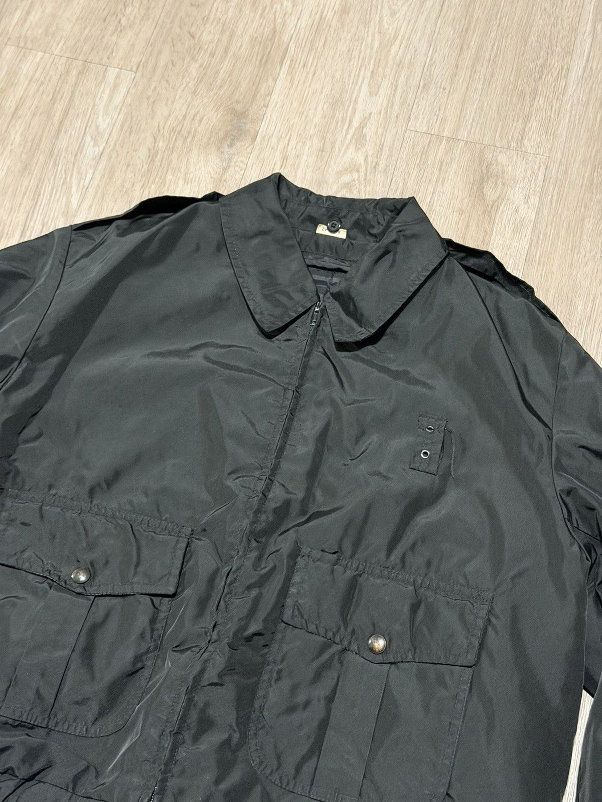 Vintage Vintage Black Nylon Military Jacket Size US L / EU 52-54 / 3 - 2 Thumbnail