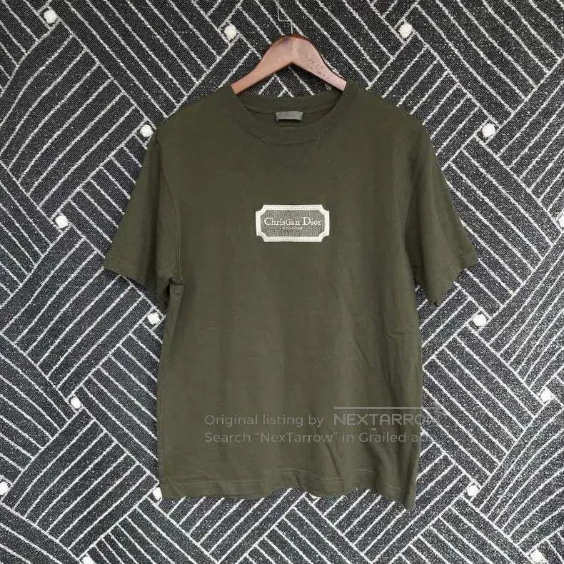 Dior Dior FW23 Solid Colour Logo Embroidered Round-neck Short-s Size US M / EU 48-50 / 2 - 1 Thumbnail