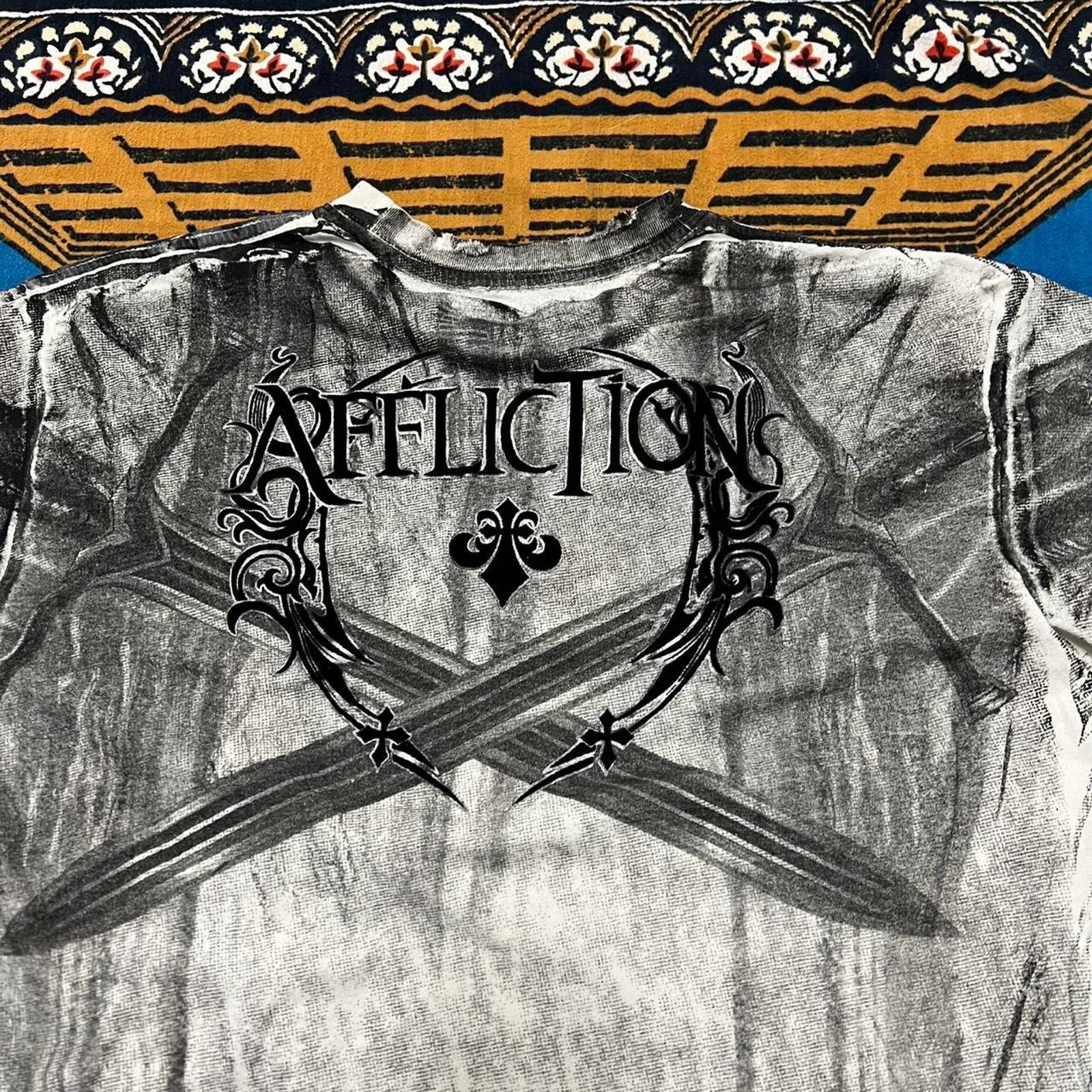 Affliction Affliction skull tshirt size medium grunge skater tapout y2k Size US M / EU 48-50 / 2 - 8 Thumbnail