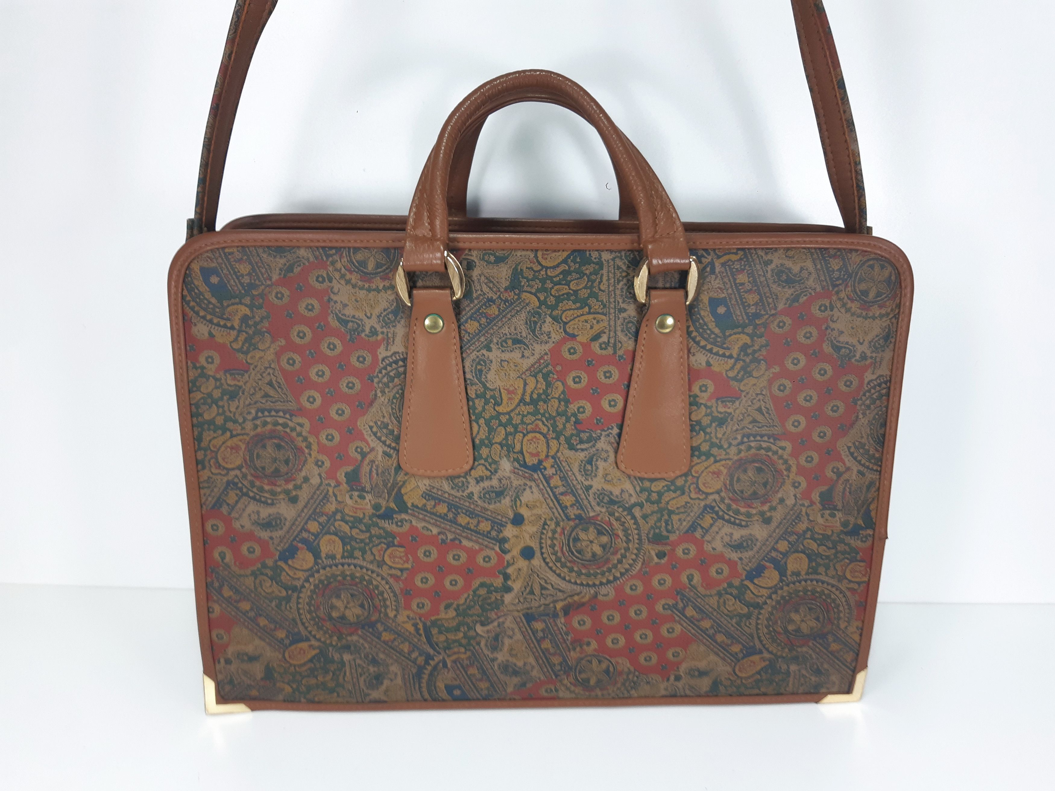 Other Vintage 80s FARMITALIA CARLO ERBA Satchel Bag NEW RARE Size ONE SIZE - 5 Thumbnail
