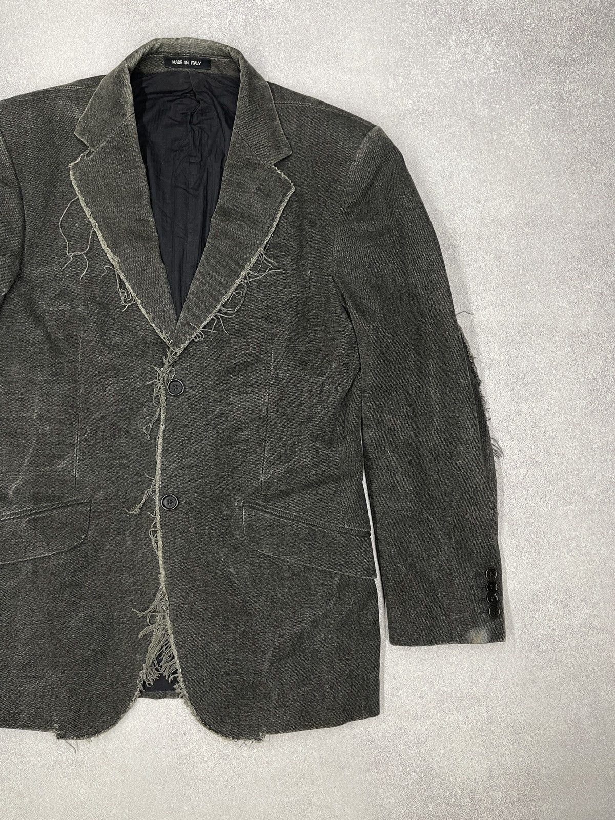 Allsaints Vintage AllSaints Avant Garde Blazer Grey Italy Brunswick Size 46R - 3 Thumbnail