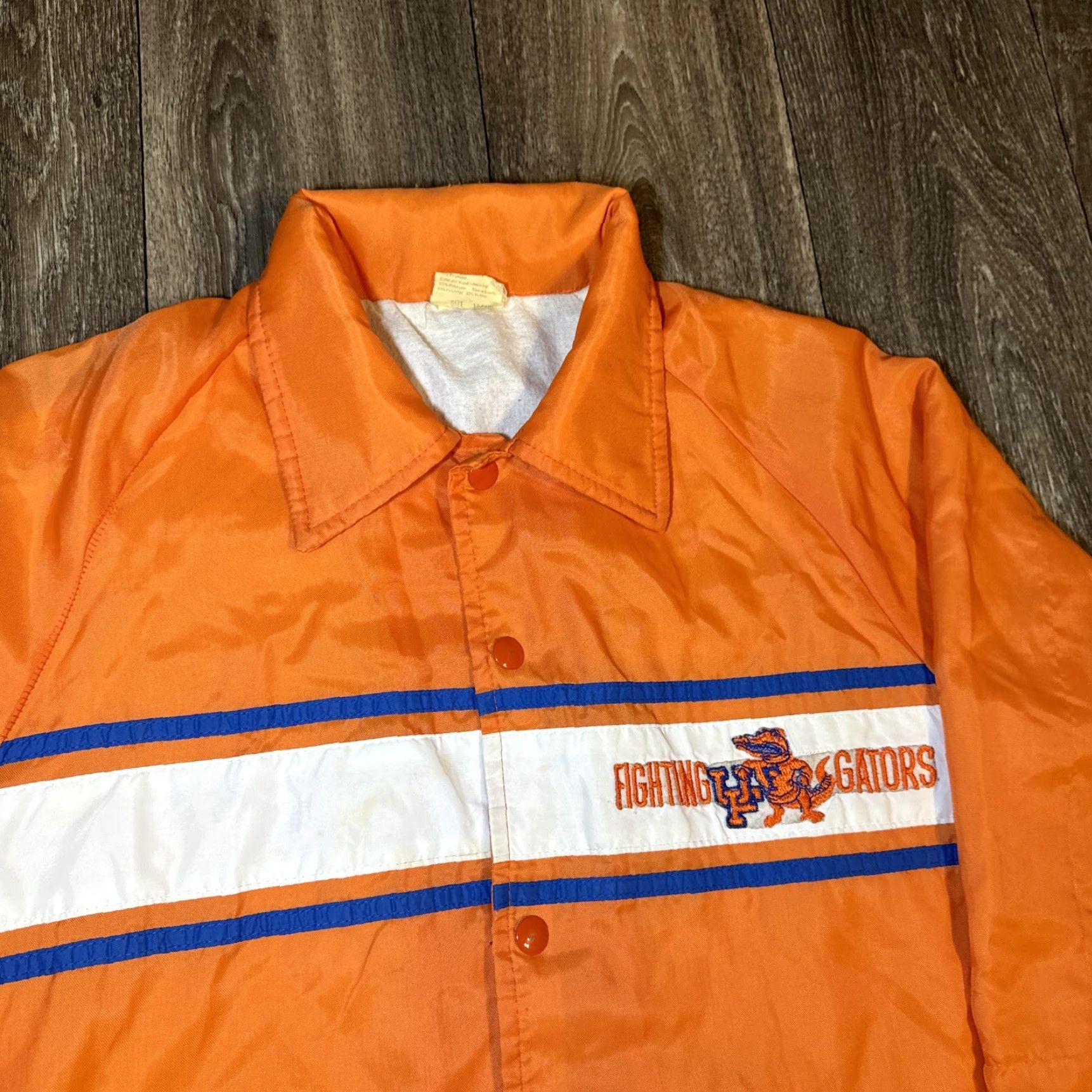 NCAA VINTAGE Fighting Florida Gators Windbreaker Jacket NCAA Nylon Orange 90s M Men Shirt? Size US M / EU 48-50 / 2 - 2 Thumbnail