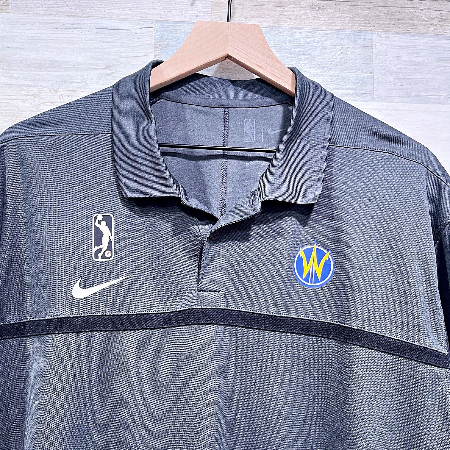 NBA × Nike Santa Cruz Warriors NBA G League Nike Polo Shirt Gray Men XL Size US XL / EU 56 / 4 - 2 Thumbnail