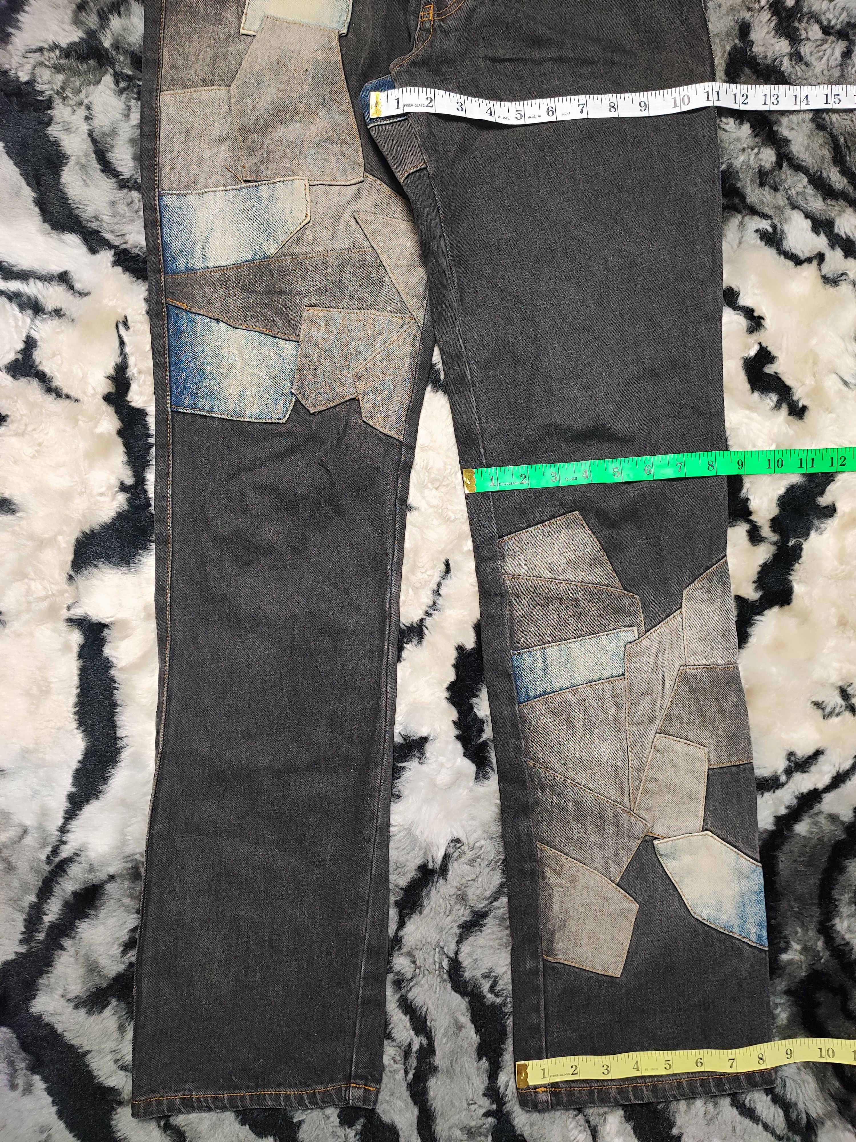 Japanese Brand Morgan Homme Patch Work Denim Size US 32 / EU 48 - 8 Thumbnail