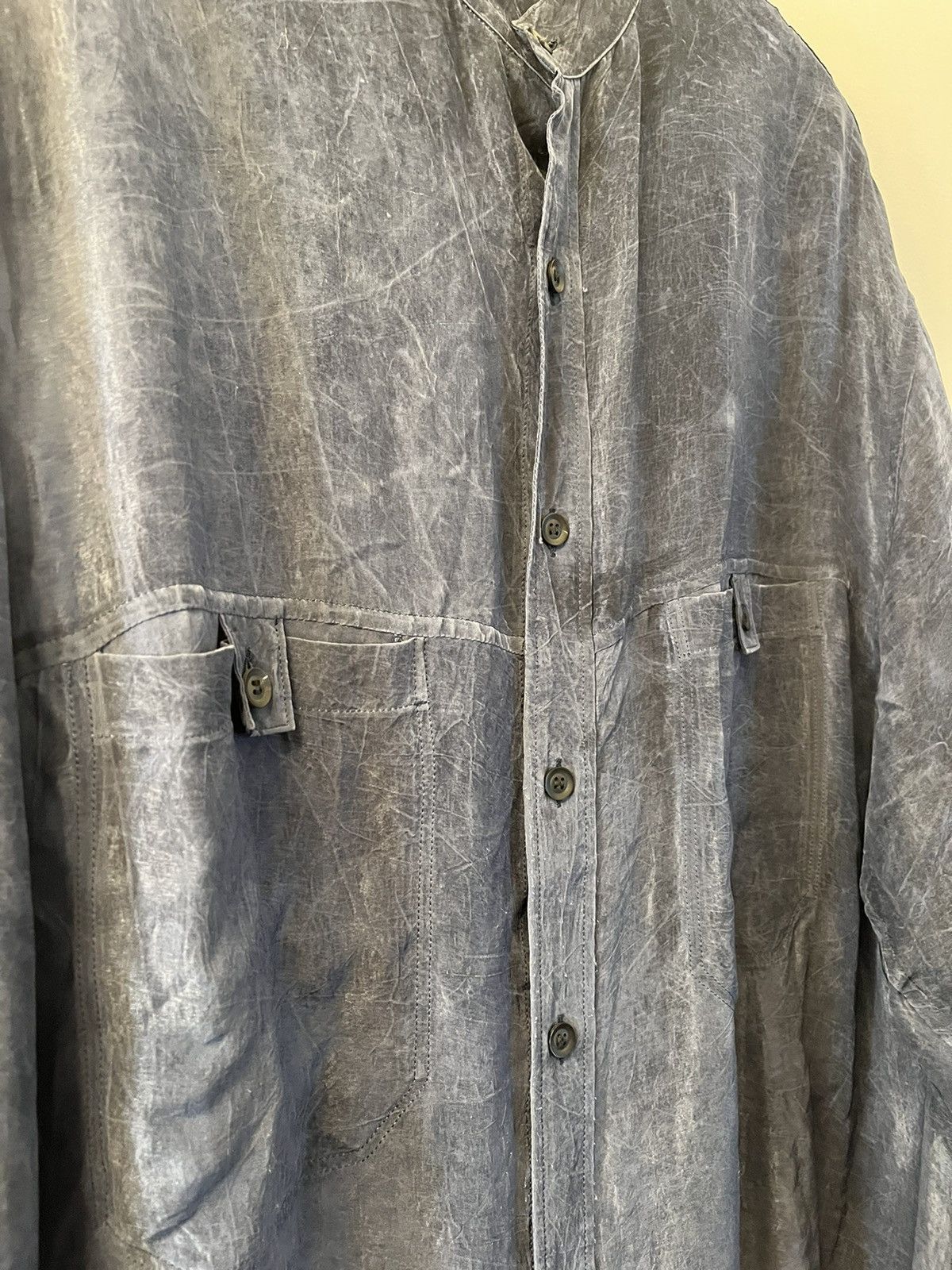 Yohji Yamamoto Yohji Yamamoto pour homme 20AW wrinkle processed dye shirt Size US L / EU 52-54 / 3 - 5 Thumbnail