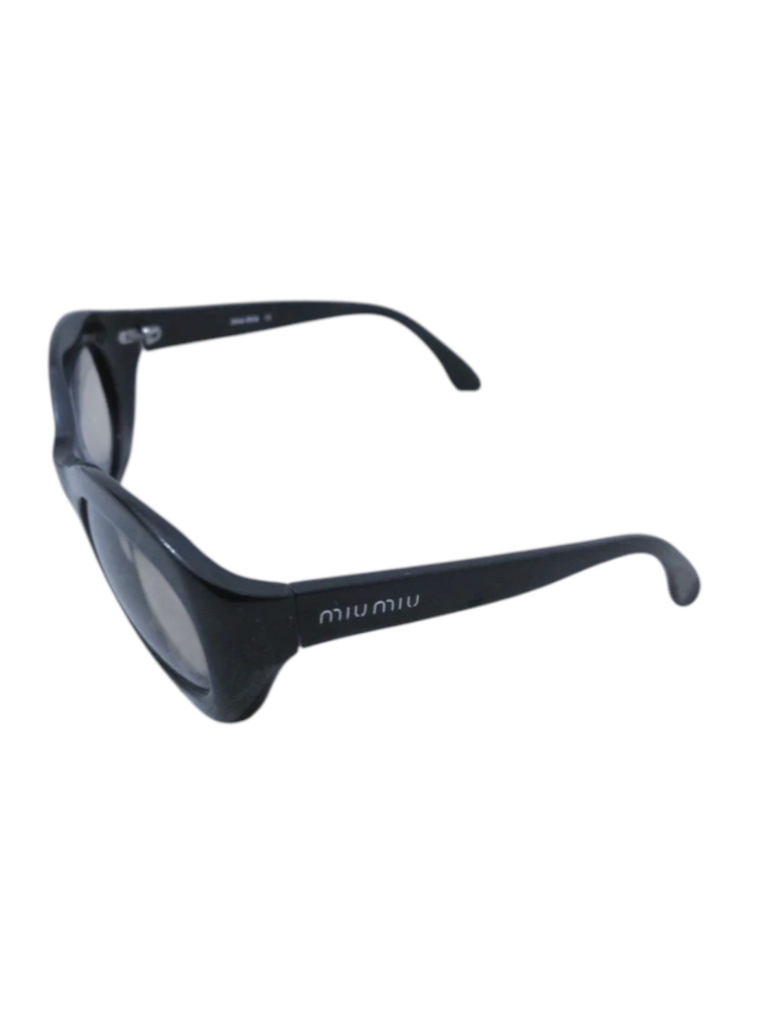 Miu Miu Miu Miu SMU06C 1AB-1A Black Oval Sunglasses Size ONE SIZE - 3 Thumbnail