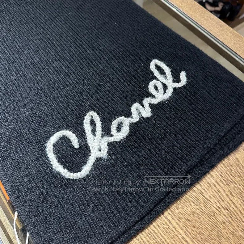 Chanel Chanel Sloan letter cashmere scarf Size ONE SIZE - 5 Thumbnail