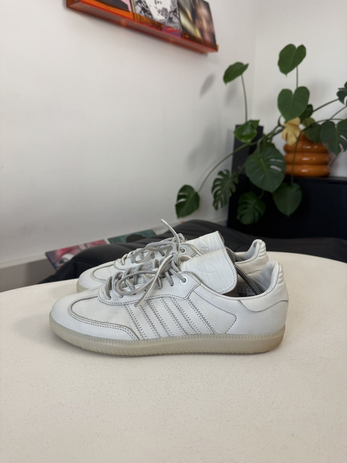 Adidas × Pharrell Adidas Samba × Pharrell Williams Humanrace White Low Leather Size US 9 / EU 42 - 3 Thumbnail