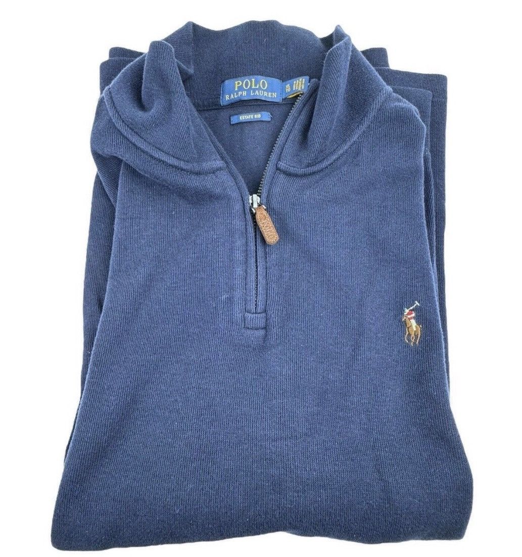 Polo Ralph Lauren Polo Ralph Lauren Estate Rib 1/4 Zip Pullover Sweater Size US XL / EU 56 / 4 - 4 Thumbnail
