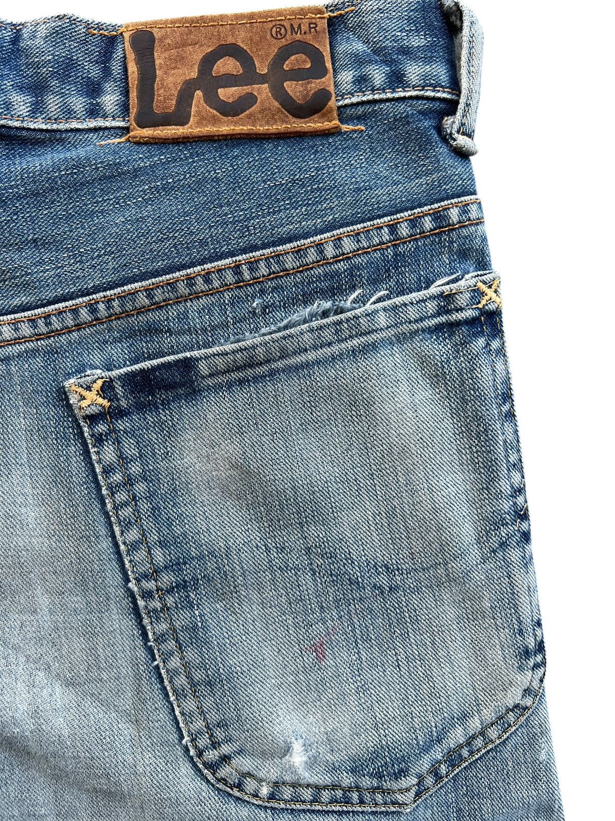 Lee Vintage 90s Lee Rider Distressed Denim Jeans 31x29 Size US 31 - 9 Thumbnail