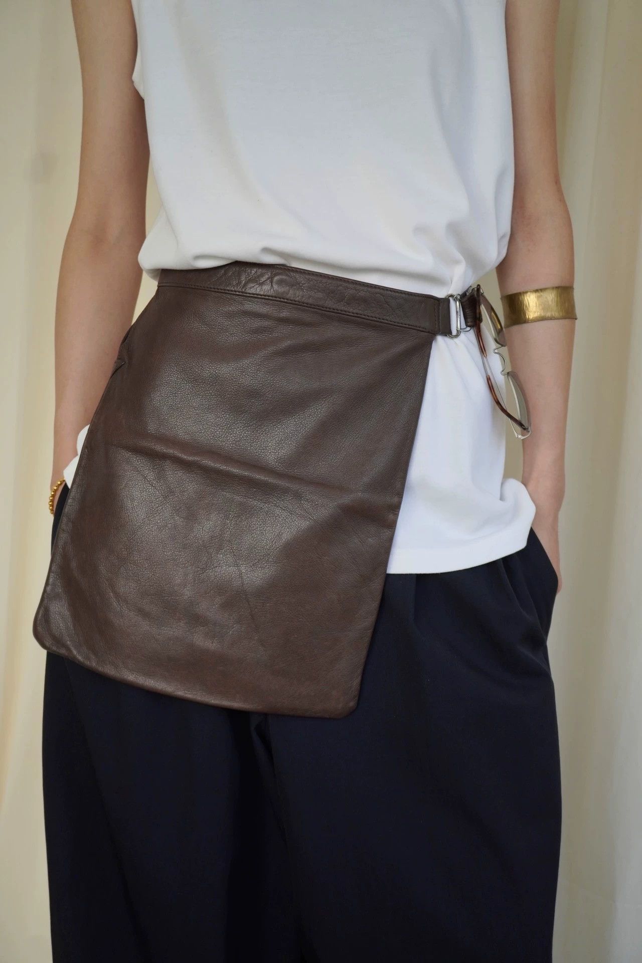 Issey Miyake Issey Miyake 1980s Rare Gray-Brown Waist Bag 9/10 Size ONE SIZE - 2 Thumbnail