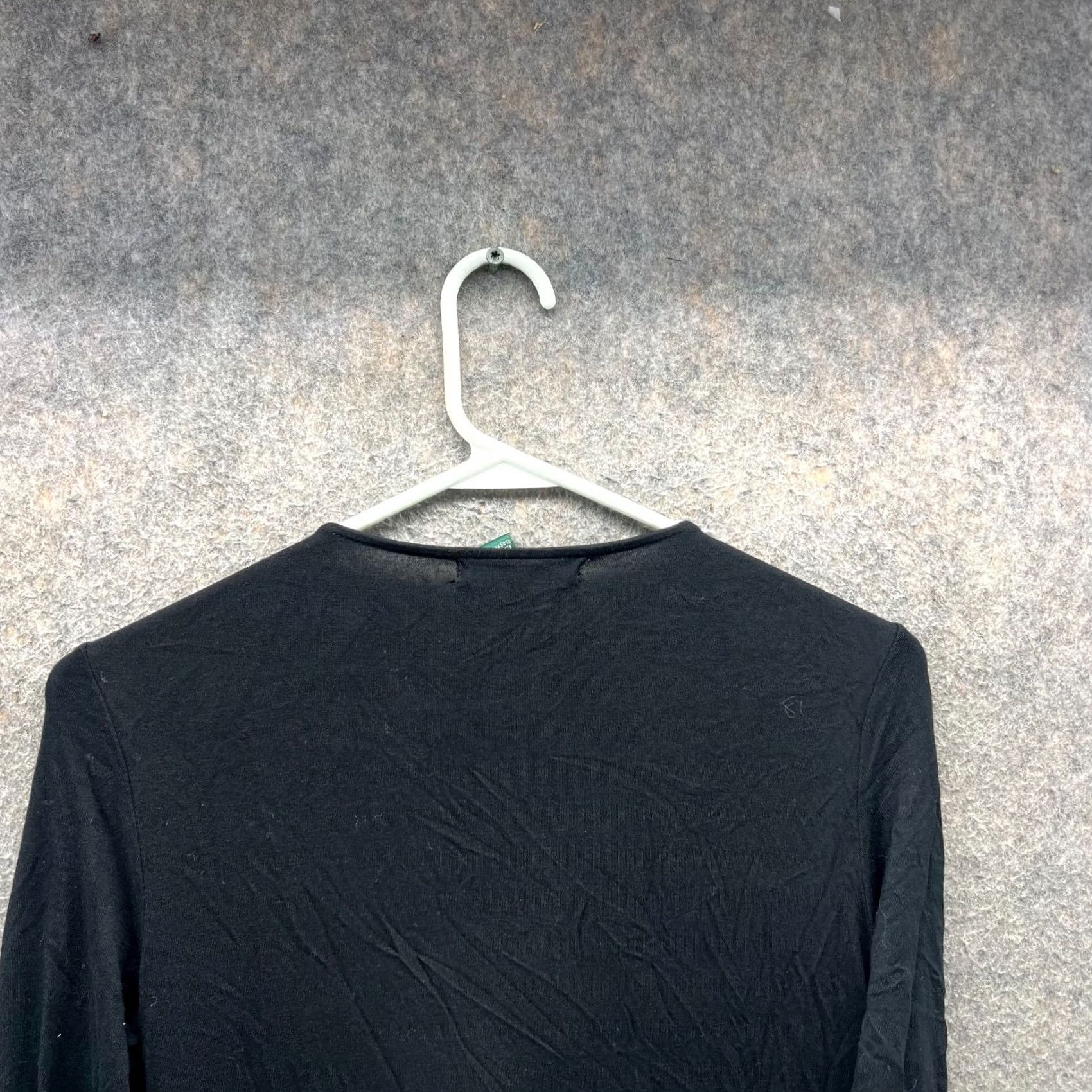 Ralph Lauren VINTAGE? No—Lauren Ralph Lauren Dress Womens Small Black Twist Front Stretch Viscose A-Line Size S / US 4 / IT 40 - 3 Thumbnail