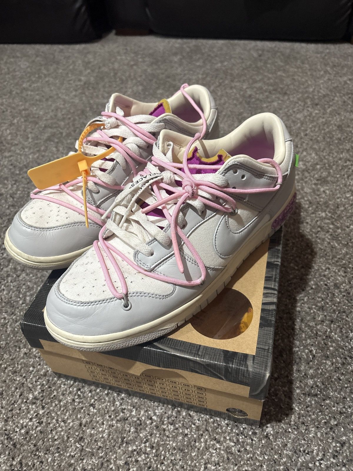Nike × Off-White Off-white Nike dunk Lot 3 of 50 Size US 11.5 / EU 44-45 - 5 Thumbnail