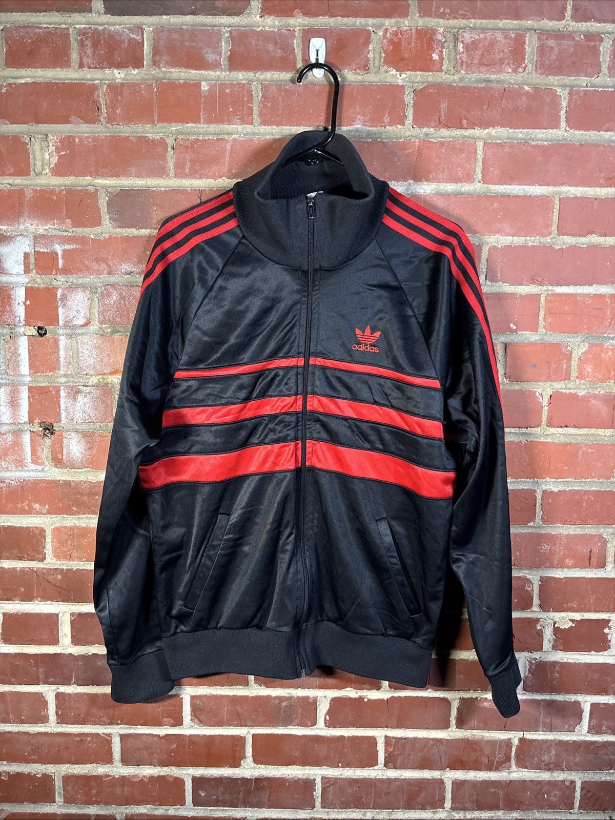 Vintage 80s Adidas Track Suit Jacket USA Full Zip Sz L