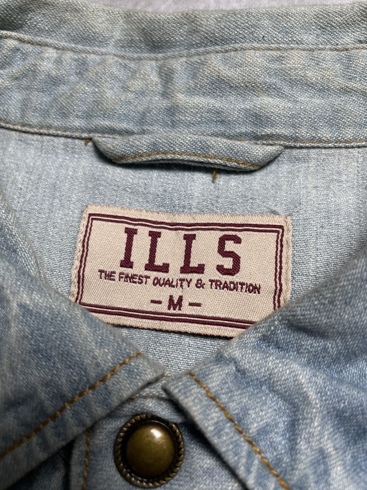 PPFM 2000’s iLLs - Sashiko Stitch Button Faded Shirt Size US M / EU 48-50 / 2 - 8 Thumbnail