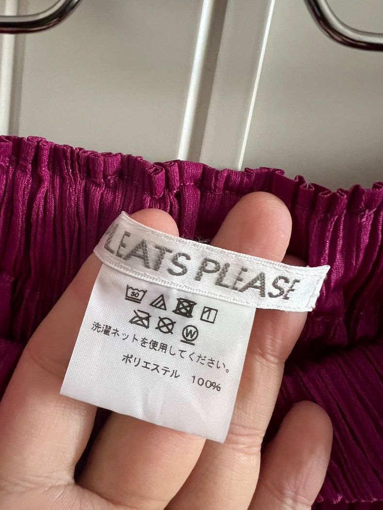 Issey Miyake size:2 Rose-red pleated pants