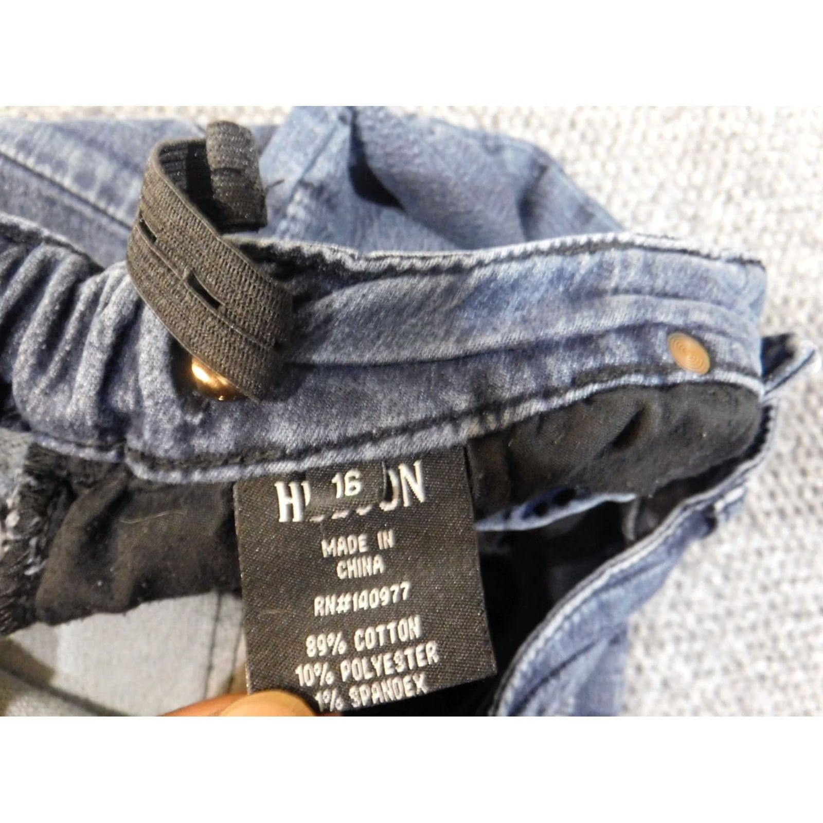 American Eagle Outfitters hudson jeans girls 16 straight stretch waist blue denim casual Size 27" / US 4 / IT 40 - 5 Thumbnail