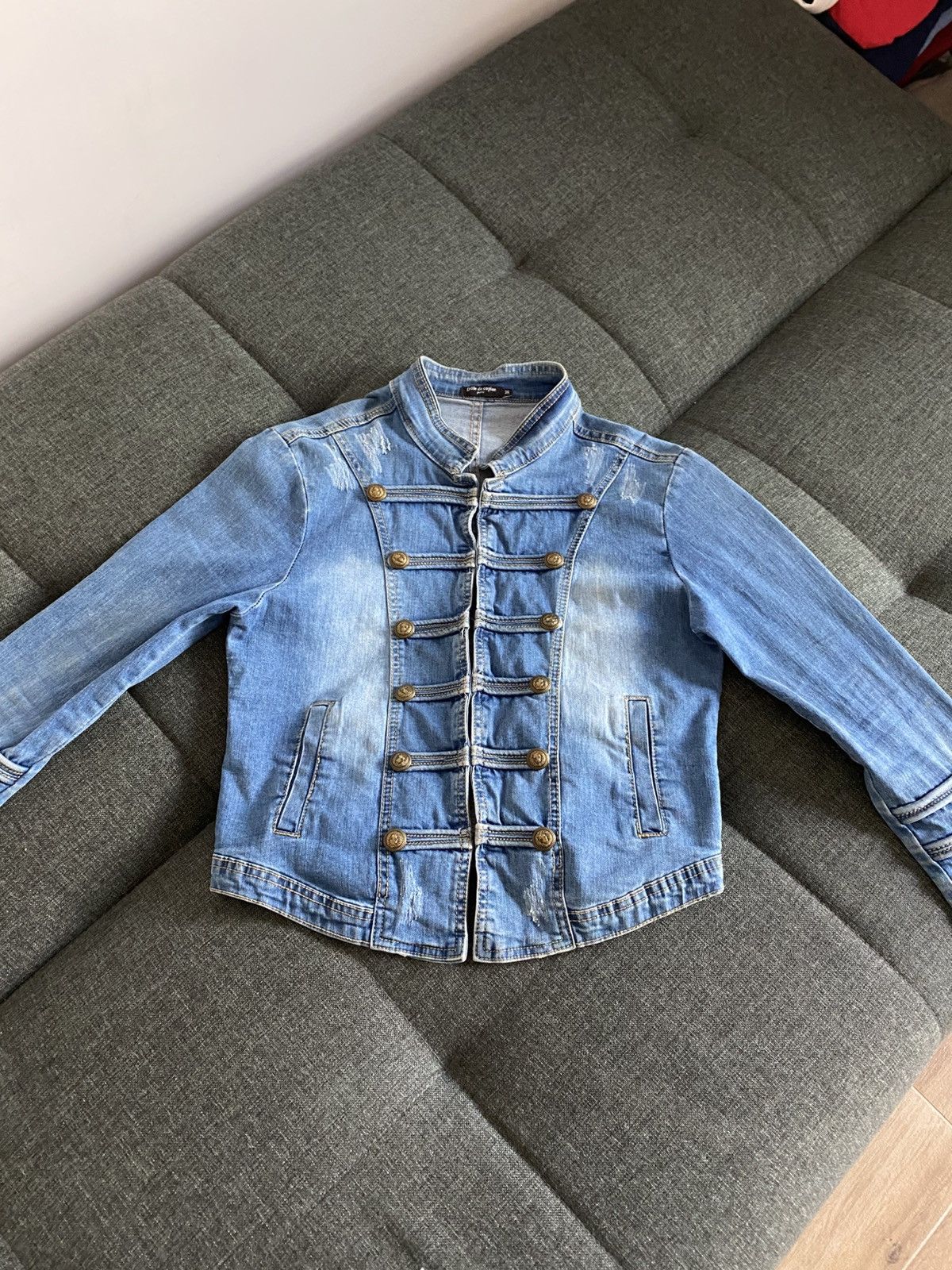 Hysteric Glamour Vintage Denim Avant Garde Jacket Y2K Faded Washed Y2K Hype Size M / US 6-8 / IT 42-44 - 12 Thumbnail