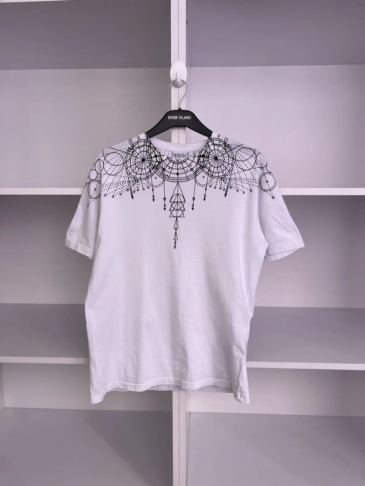Marcelo Burlon × Vintage Vintage Marcelo Burlon County of Milan Astral Wings T-shirt Size US M / EU 48-50 / 2 - 2 Thumbnail