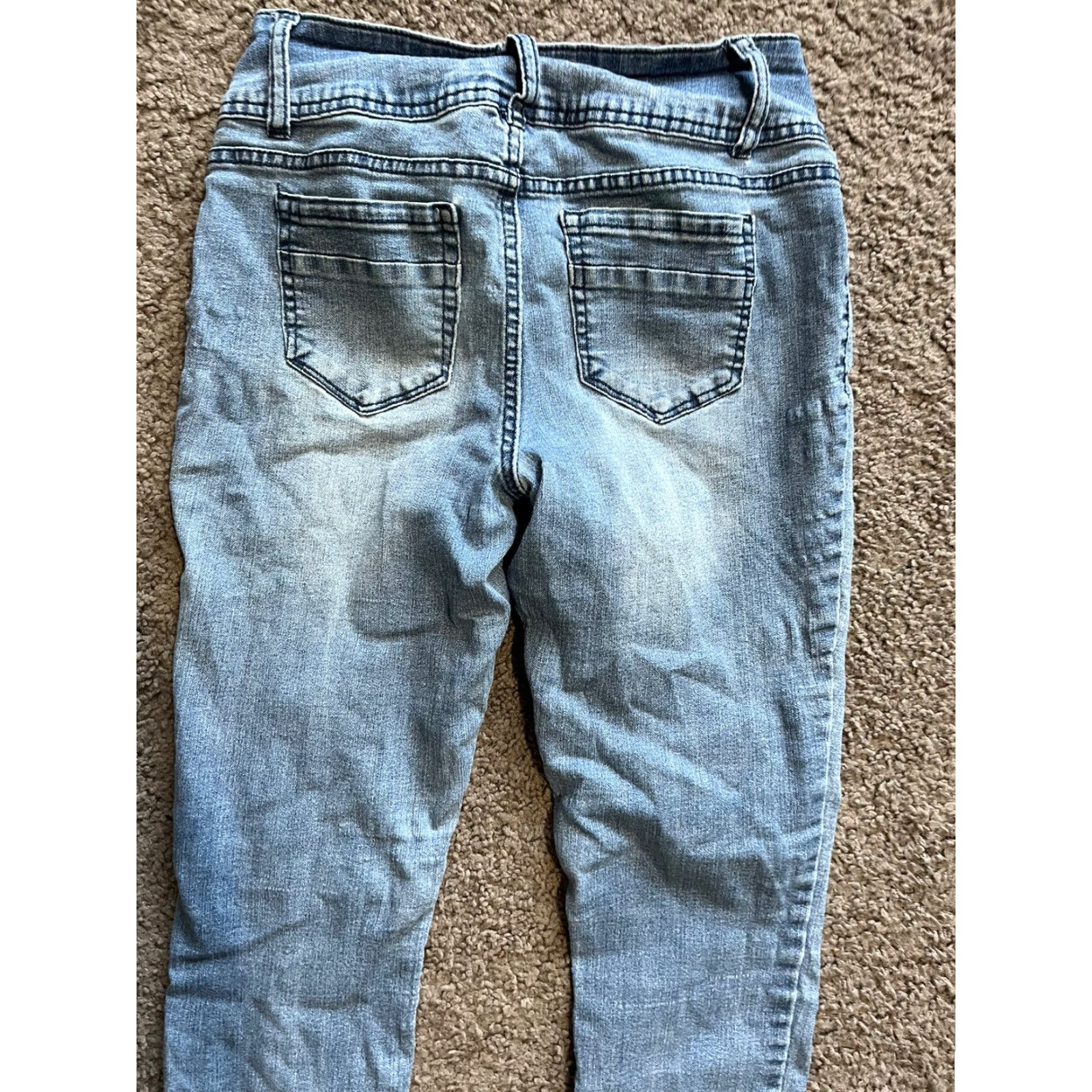 Vintage Womens D Jeans Skinny 6 Mid Rise Stretch Blue Cotton Blend Jeans Size 28" / US 6 / IT 42 - 4 Thumbnail