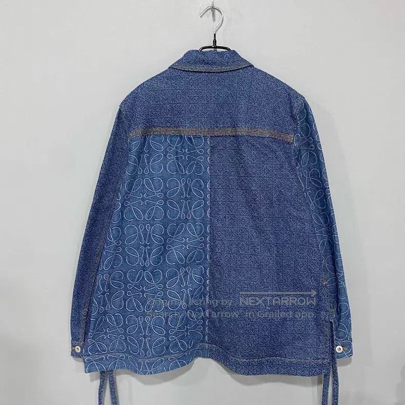Loewe Loewe Patch pocket all-over logo denim jacket Size XXS / US 00 / IT 34 - 3 Thumbnail