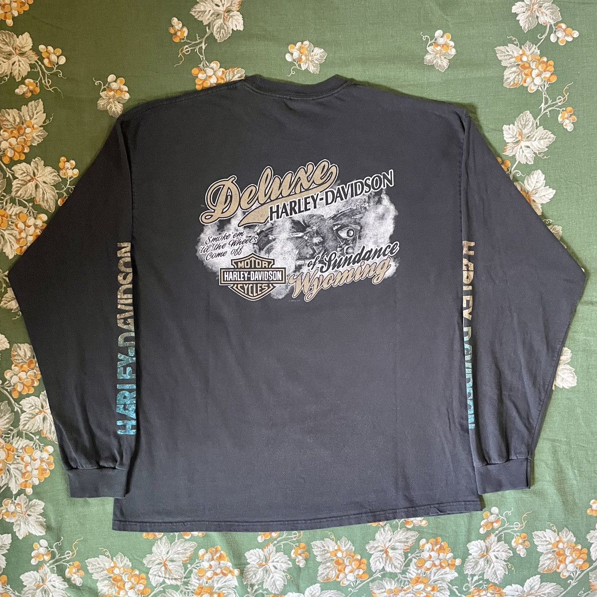 Hanes Vintage Harley Davidson Double Sided Skull Tee Size US XXL / EU 58 / 5 - 3 Thumbnail