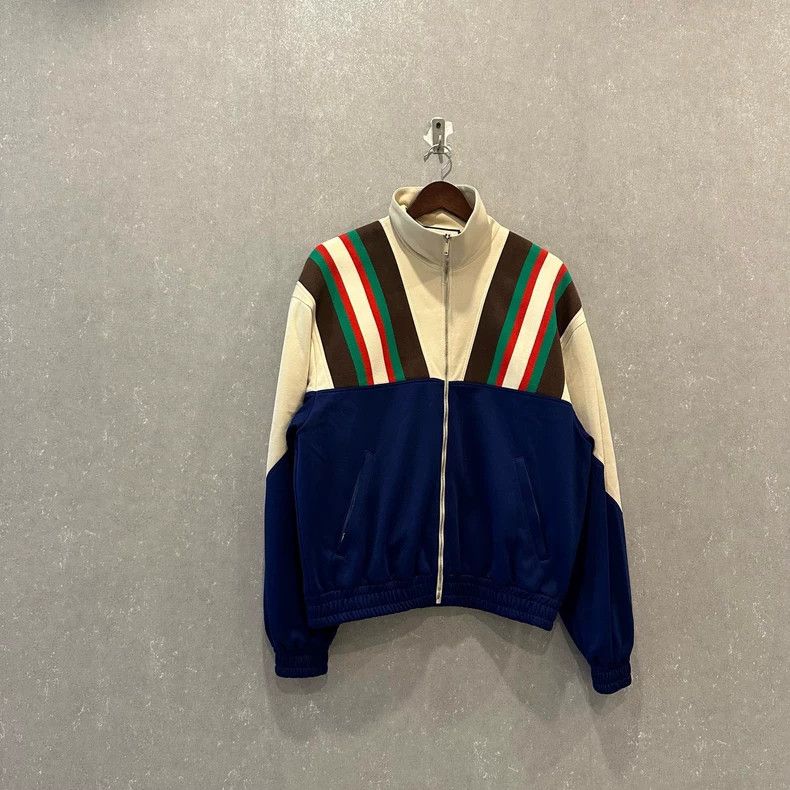 Gucci Gucci Zipper striped sports jacket 2502-Nextarrow Size US XS / EU 42 / 0 - 1 Thumbnail