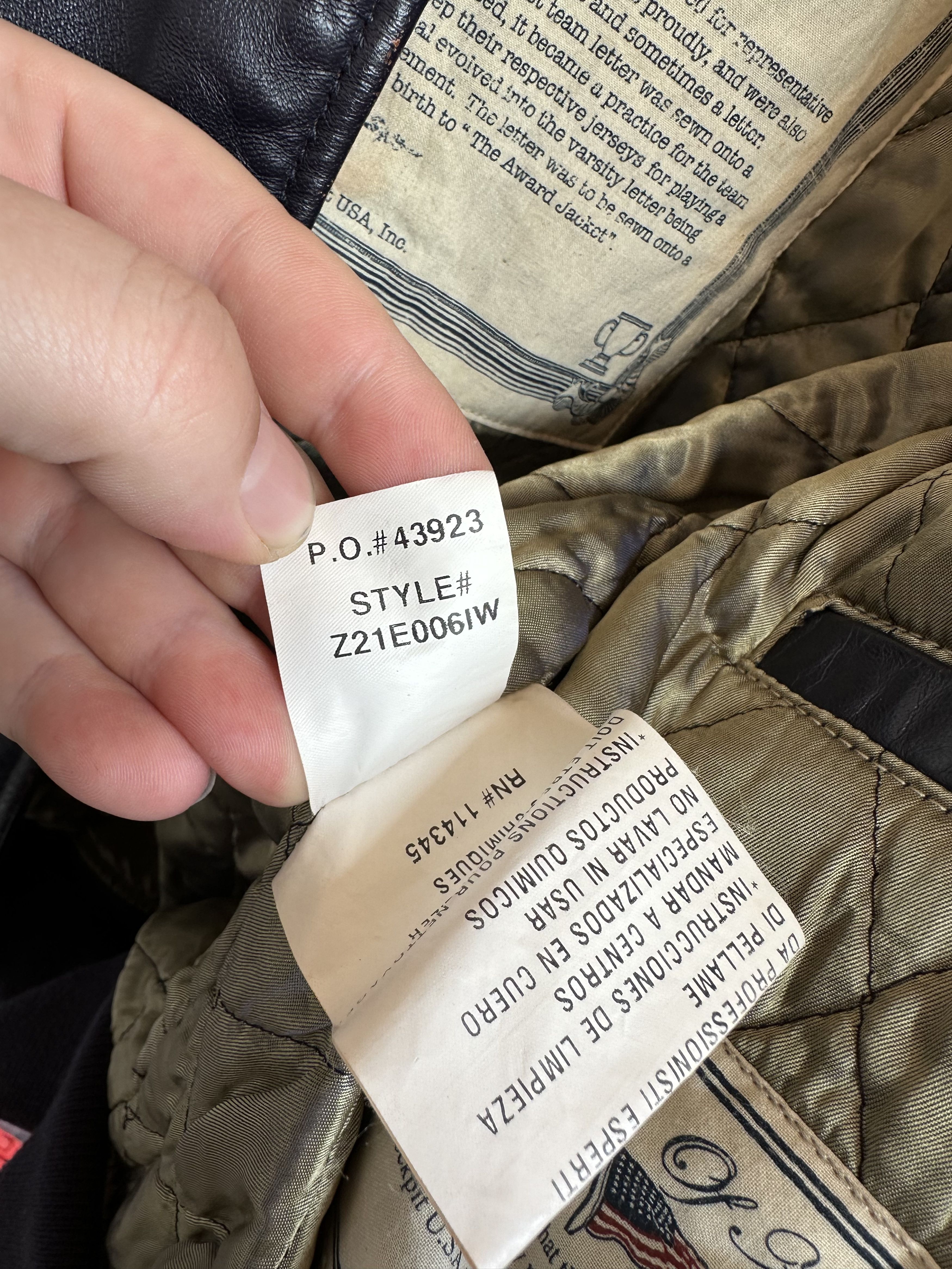 Cockpit USA special edition leather award jacket Size US L / EU 52-54 / 3 - 13 Thumbnail
