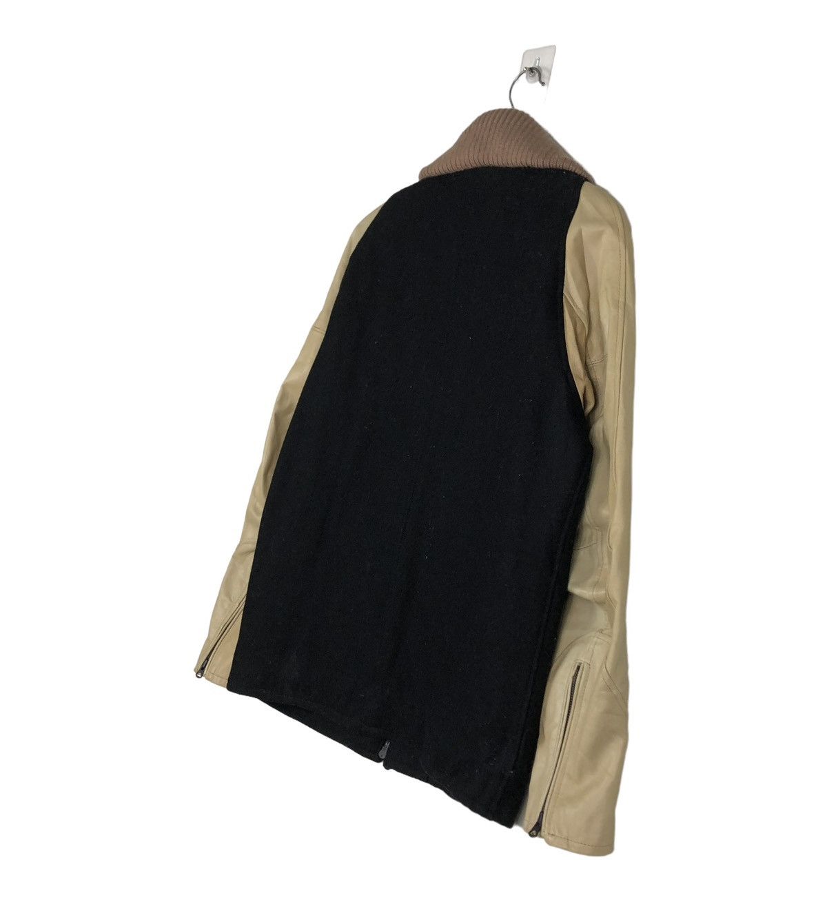 Japanese Brand 🔥VINTAGE LEATHER JACKET HANDSUMES ISSEY MIYAKE JAPAN Size US L / EU 52-54 / 3 - 10 Thumbnail