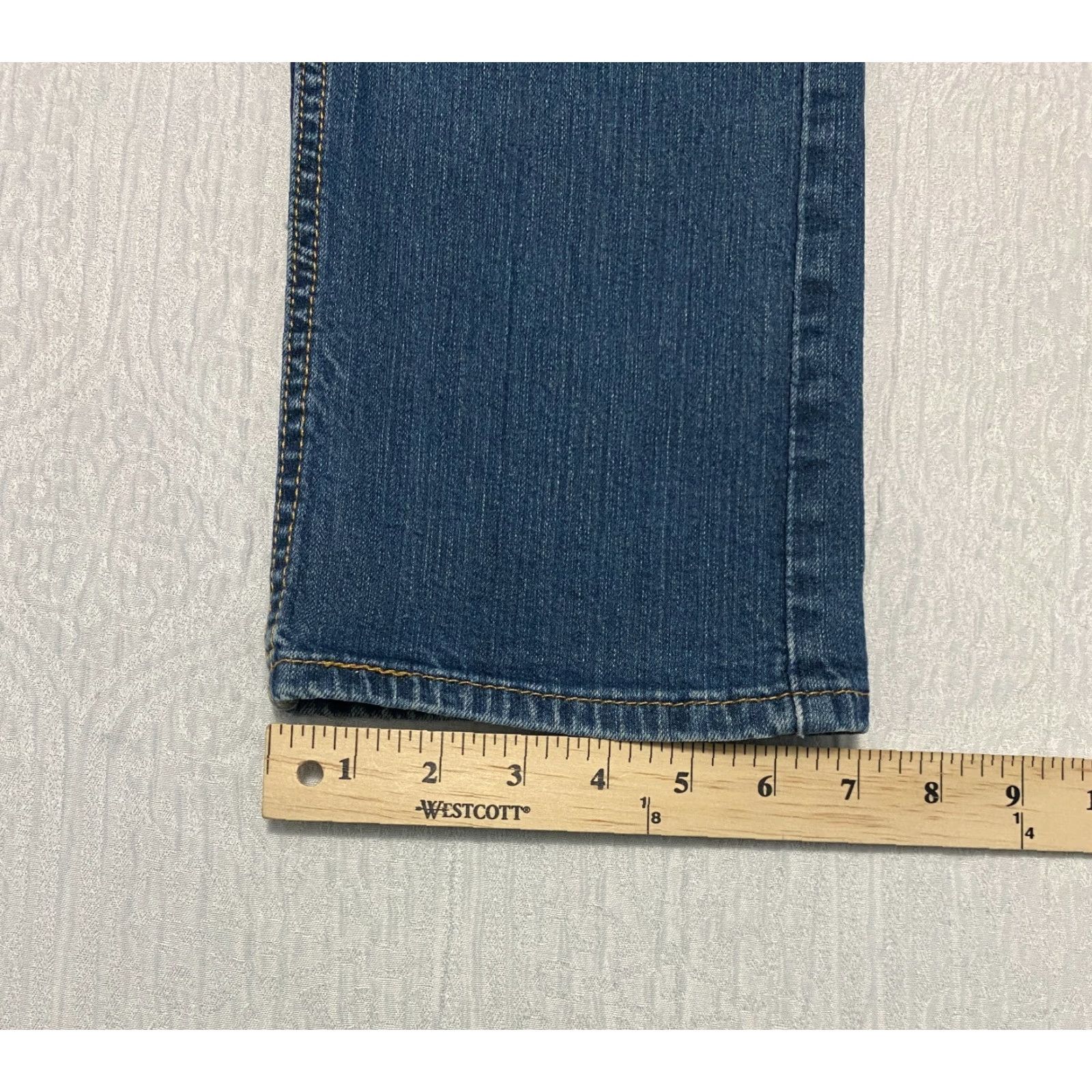 Levi's Levis 513 Slim Straight Jeans Size 30x32 Blue Distressed Faded Whiskers Size US 30 / EU 46 - 6 Thumbnail