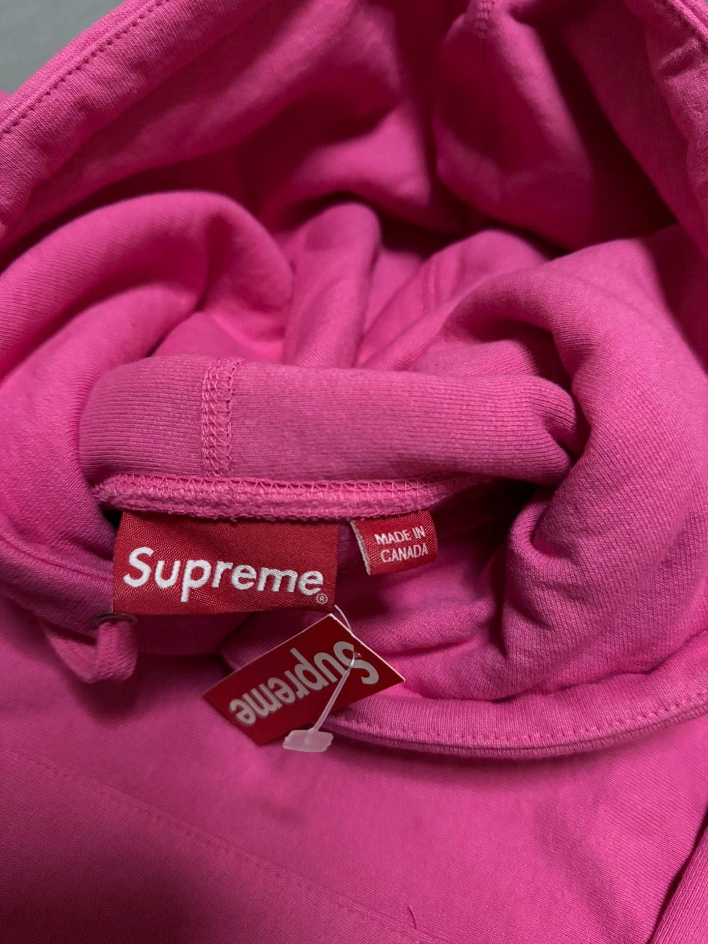 Supreme Supreme FW17 Box Logo Hoodie Pink & Pale Lime M/L Size US M / EU 48-50 / 2 - 4 Thumbnail