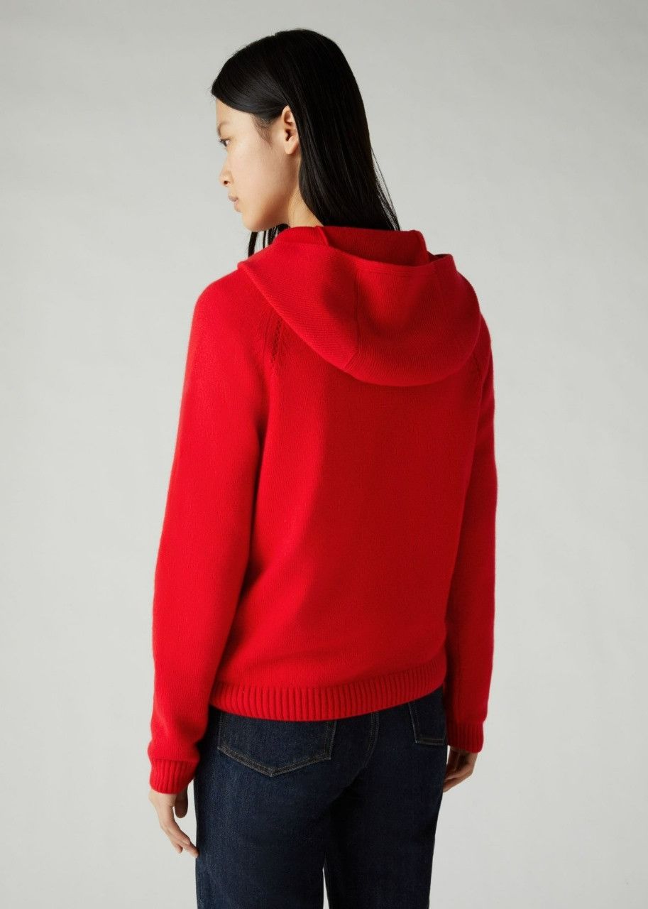 Loro Piana o1srvl11e0524 Hoodie in Red Size S / US 4 / IT 40 - 5 Thumbnail