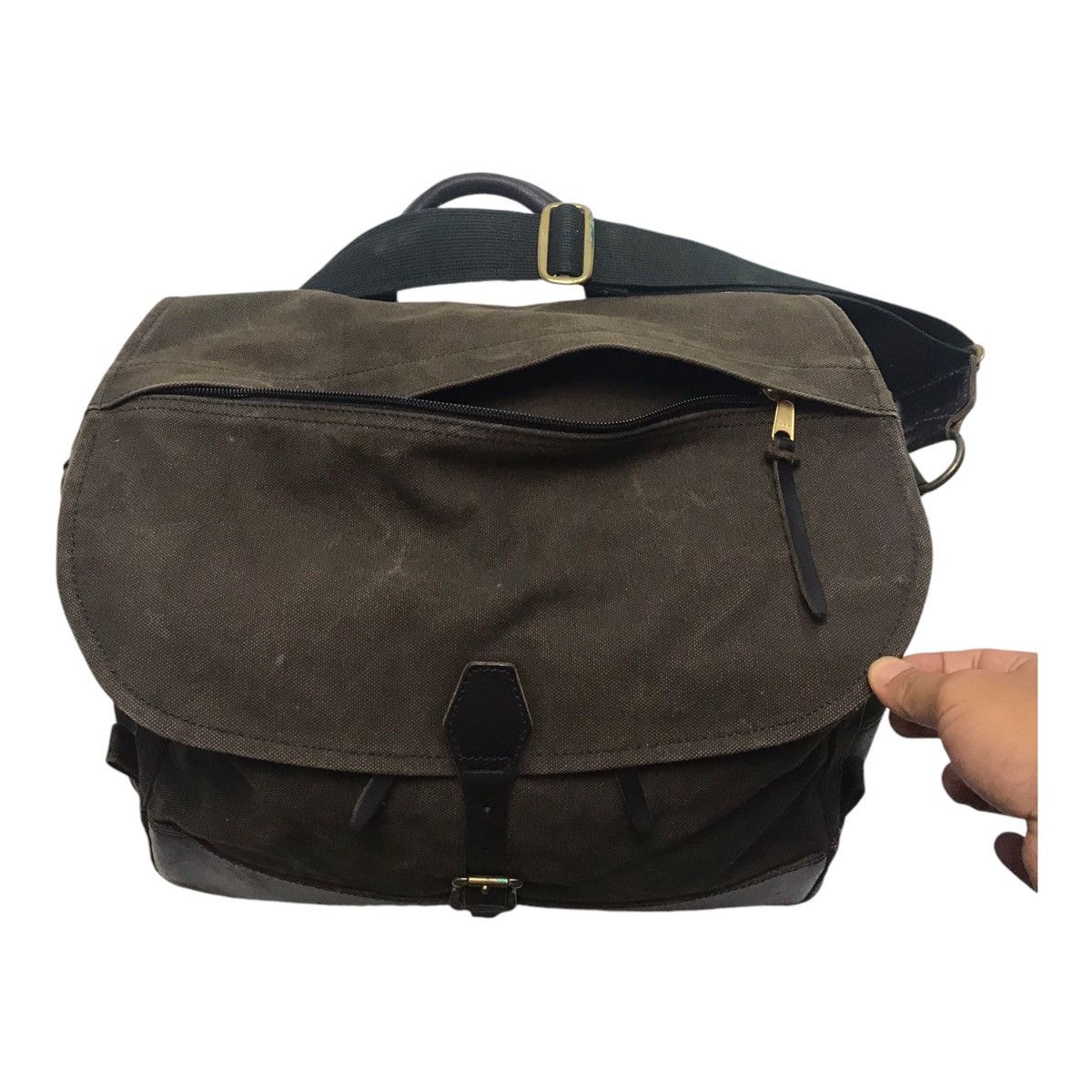 Japanese Brand × Vintage Japanese Artsand Craft Canvas Two Sling/Tote Bag Size ONE SIZE - 6 Thumbnail