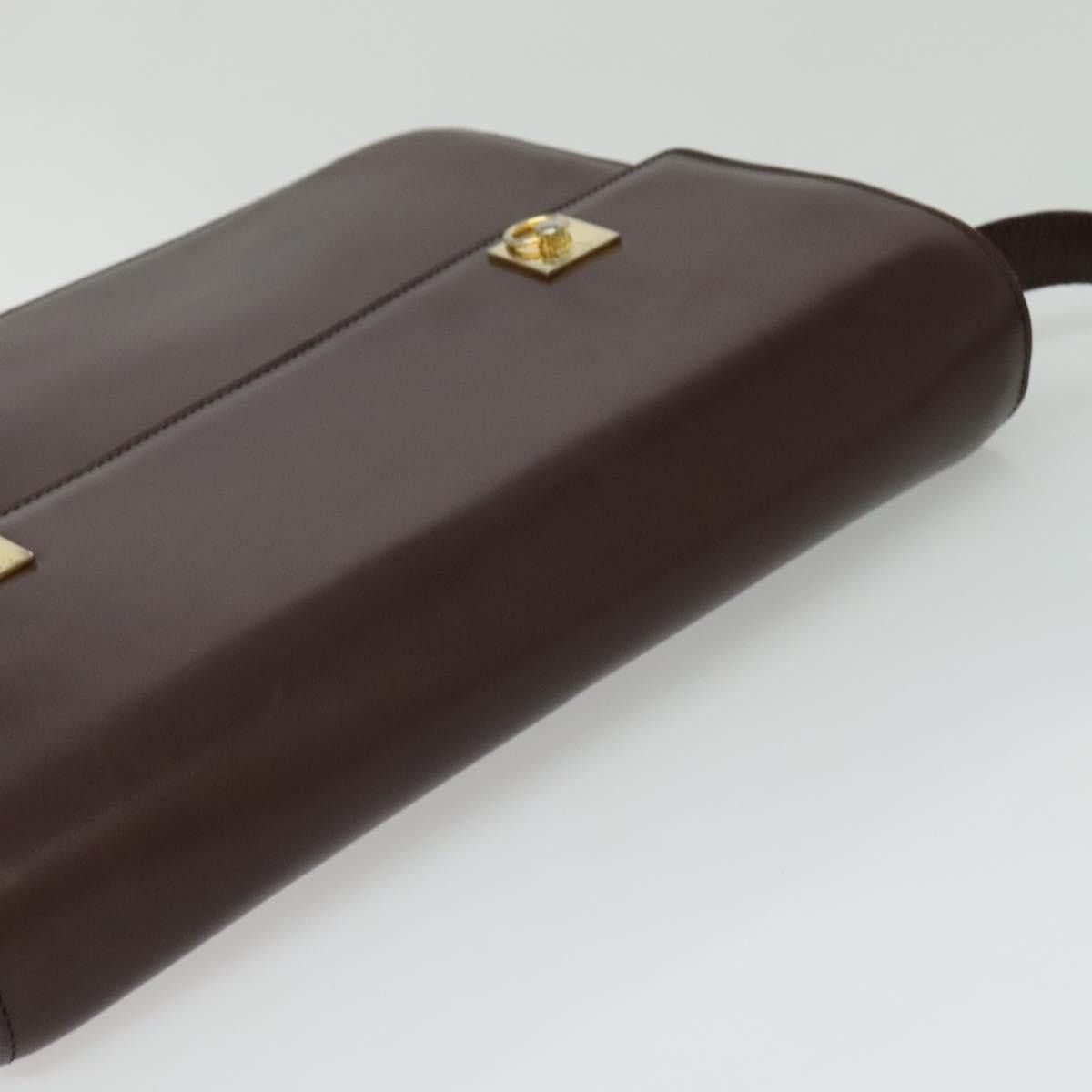 Celine CELINE Shoulder Bag Leather Brown Gold Size ONE SIZE - 6 Thumbnail