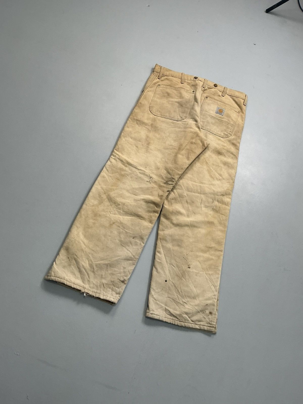 Carhartt 90s Vintage Carhartt WQ106 quinted line carpenter denim Size US 36 / EU 52 - 10 Thumbnail
