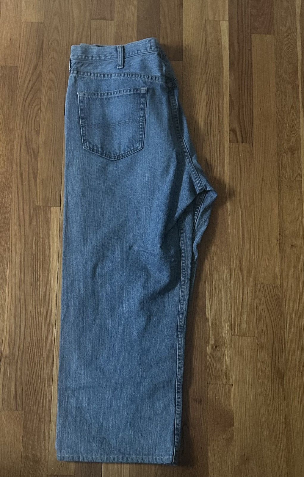 Lee × Vintage Vintage 1990 Premium Lee Straight Wide Leg light wash 40x30 Size US 40 / EU 56 - 7 Thumbnail