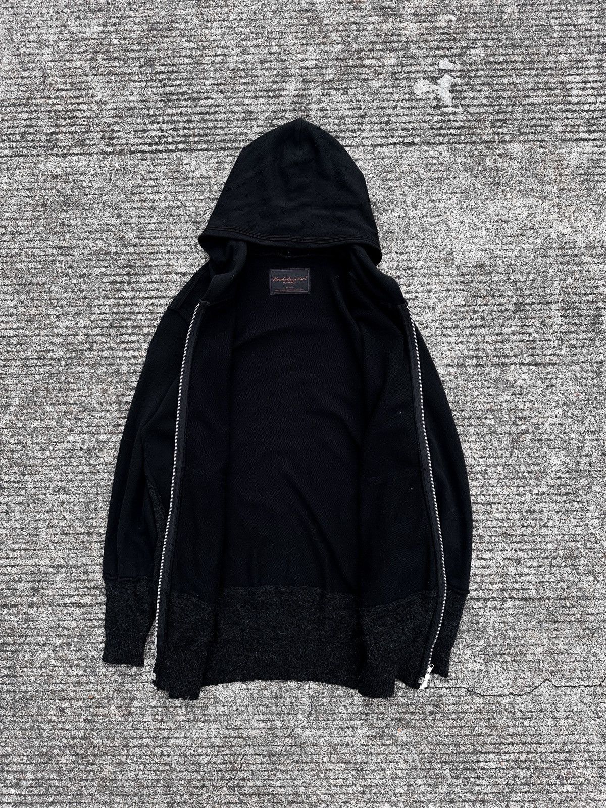 Undercover Undercover AW04 Reconstructed Damaged Hoodie Parka Size US M / EU 48-50 / 2 - 2 Thumbnail